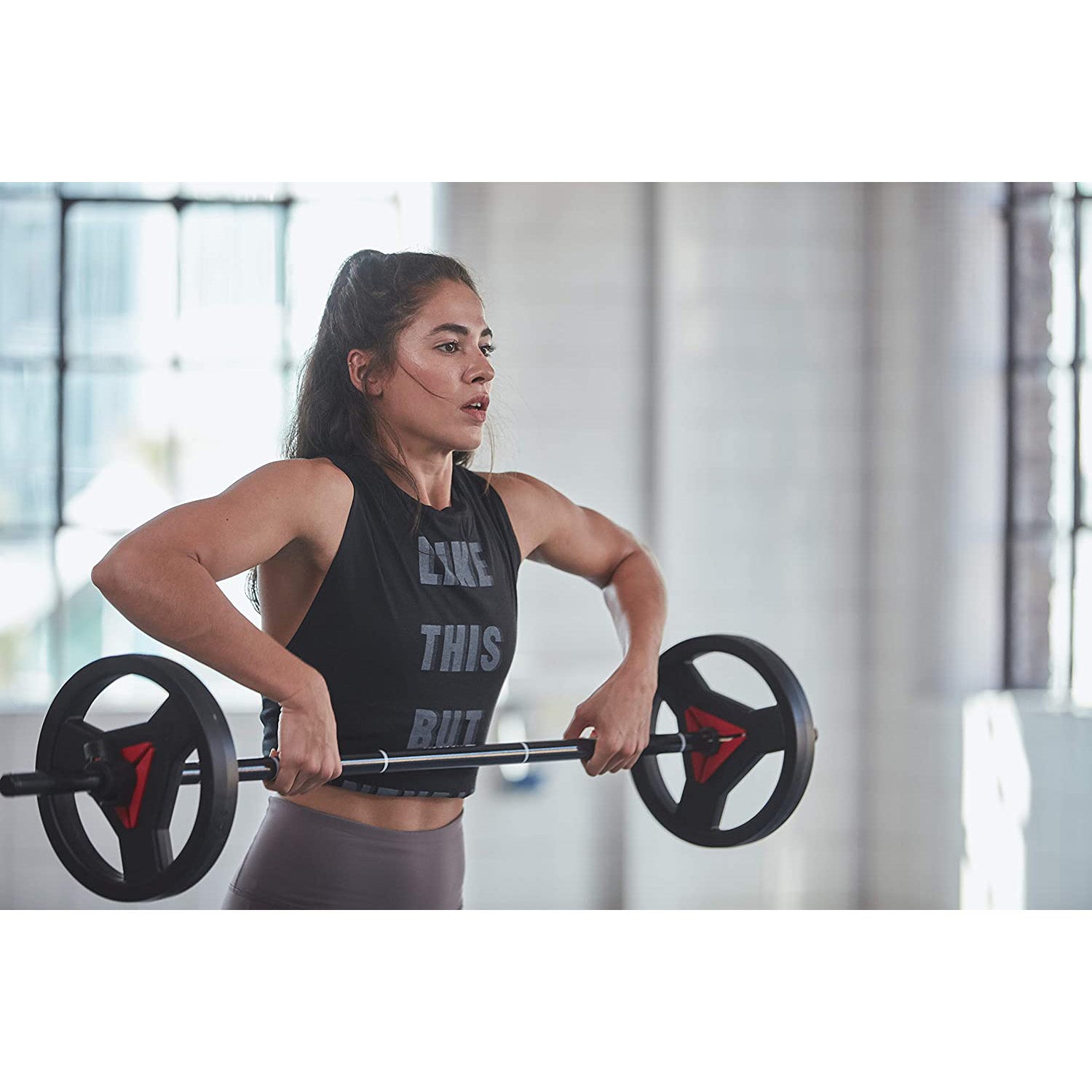 Reebok 91651-2 0.98 In Diameter Weight Training, Lifting, & Exercise Bar, Black