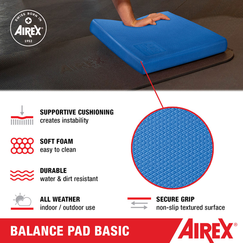 AIREX Stability Trainer & Exercise Fitness Foam Floor Pad (Open Box)