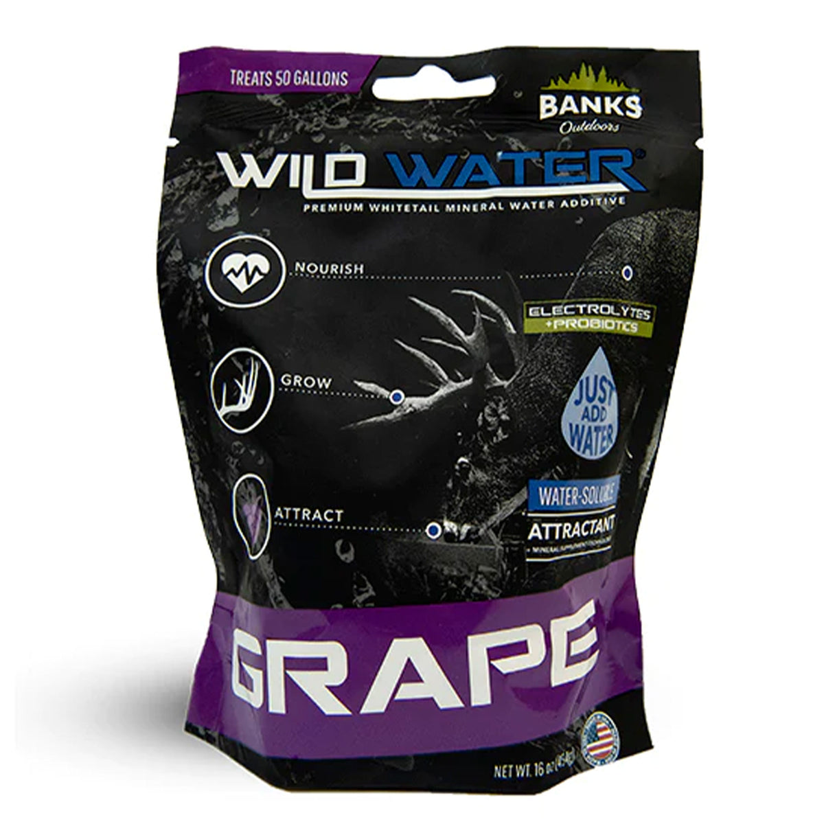 Banks Outdoors Wild Water Mineral Supplement and Attractant, Grape (12 Pack)