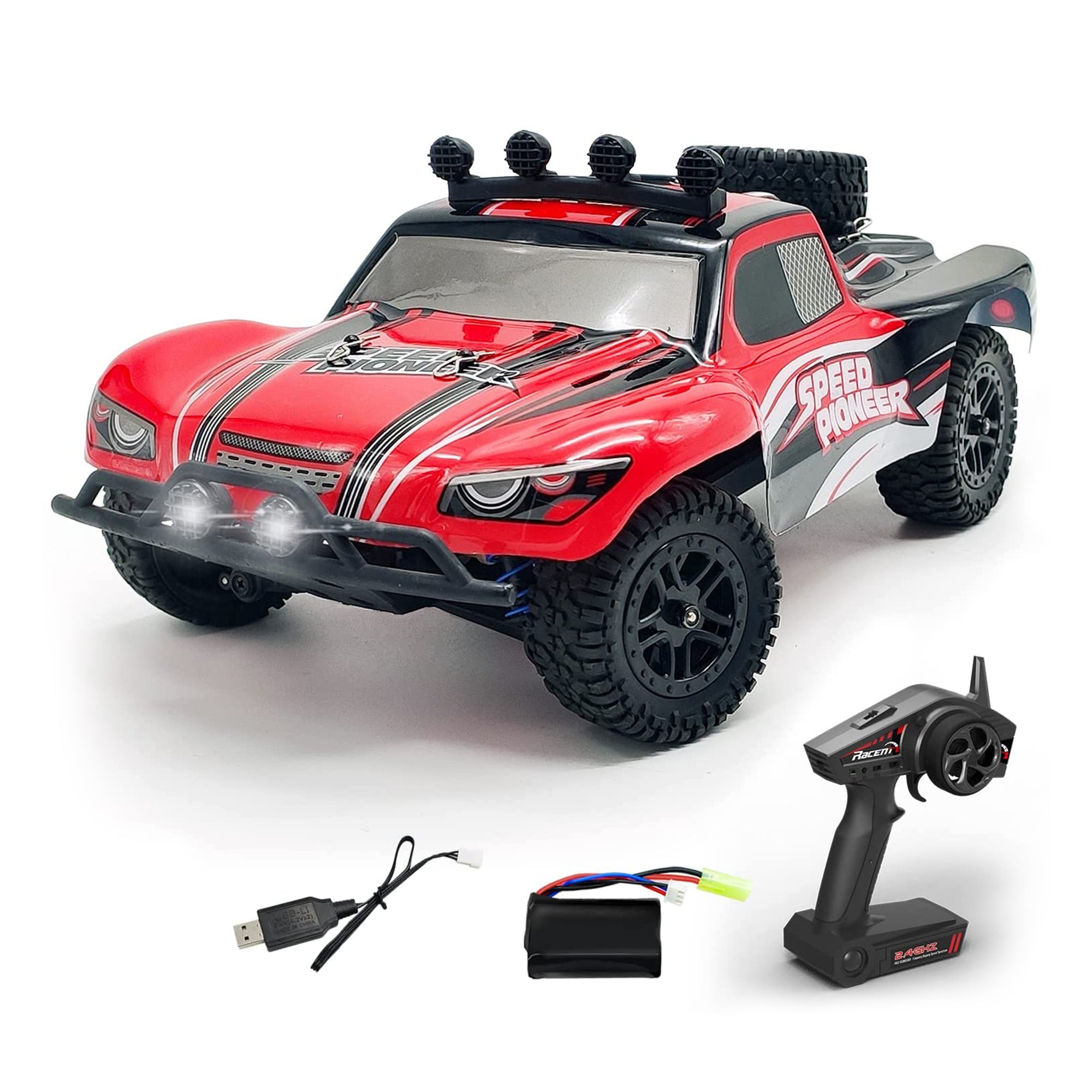 Speed Pioneer 1:18 Scale Remote Control Racing Truck w/ Rubber Tires (Used) - VMInnovations