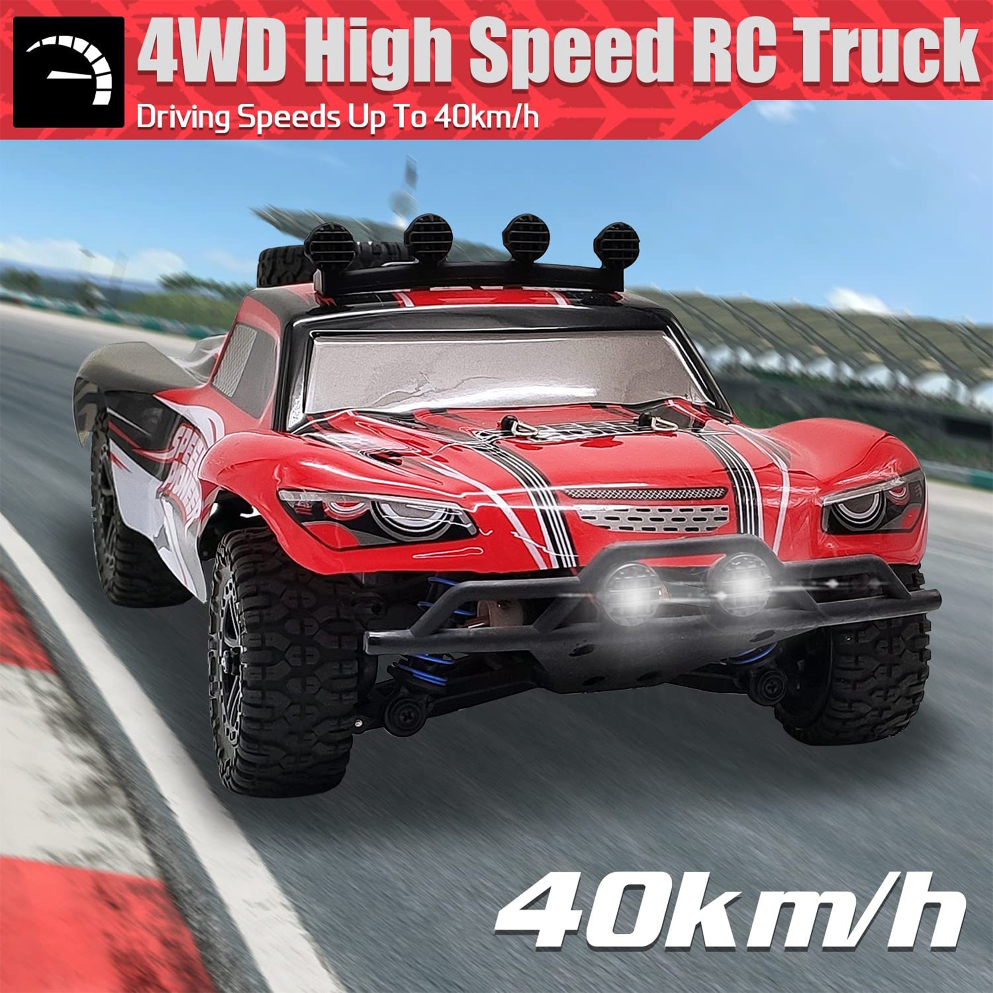 Speed Pioneer 1:18 Scale Remote Control Racing Truck w/ Rubber Tires (Used) - VMInnovations