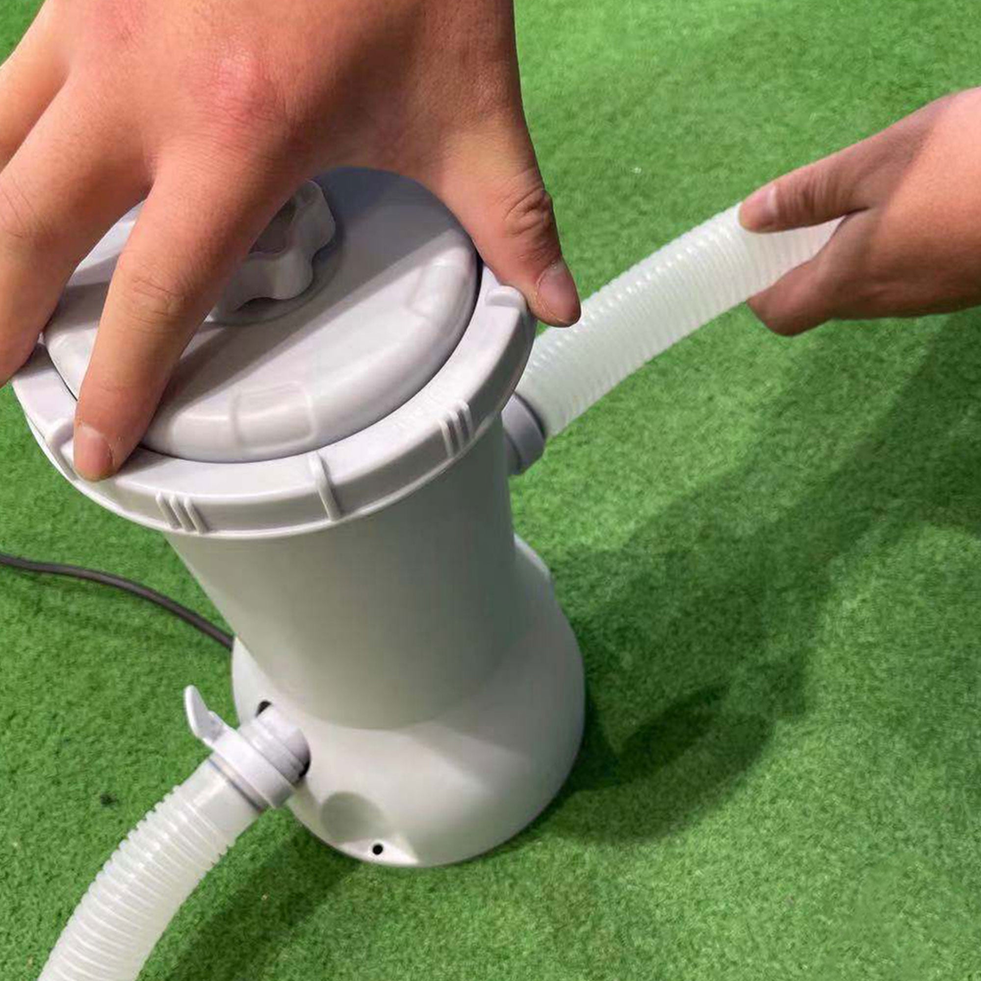JLeisure 10 x 6.5' Above Ground Frame Pool & Clean Plus Filter Cartridge Pump