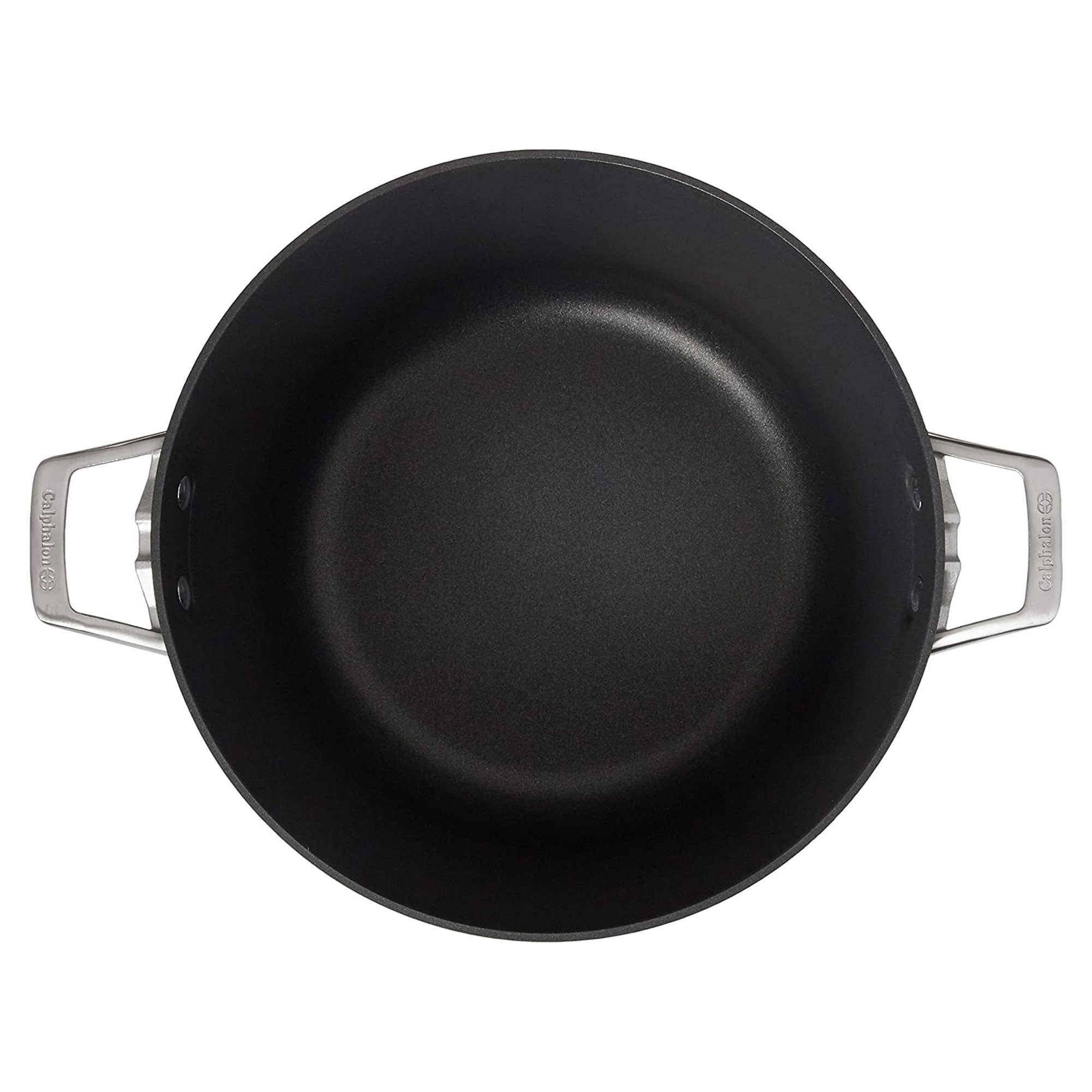 Calphalon Premier Hard Anodized Nonstick 12 Quart Stock Pot w/ Glass Lid, Black - VMInnovations