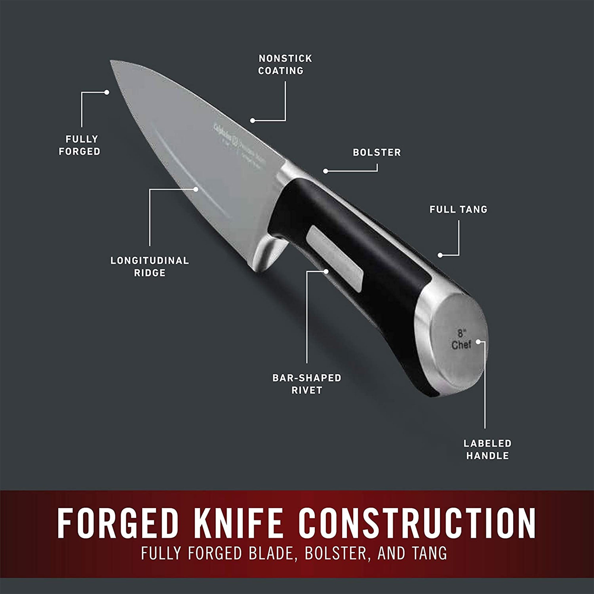 Calphalon Precision SharpIN Nonstick 13-Piece Knife Set w/ Self-Sharpening Block - VMInnovations