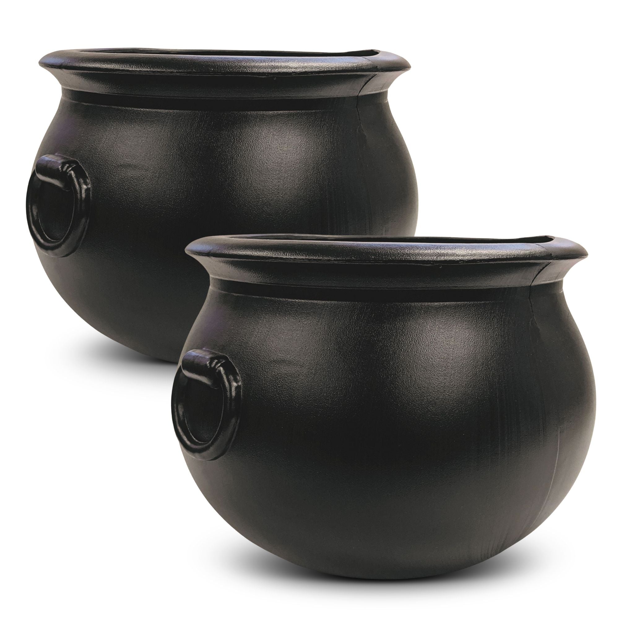 Union Products 55160 16 Inch Witch Cauldron Halloween Decoration, Black (2 Pack) - VMInnovations