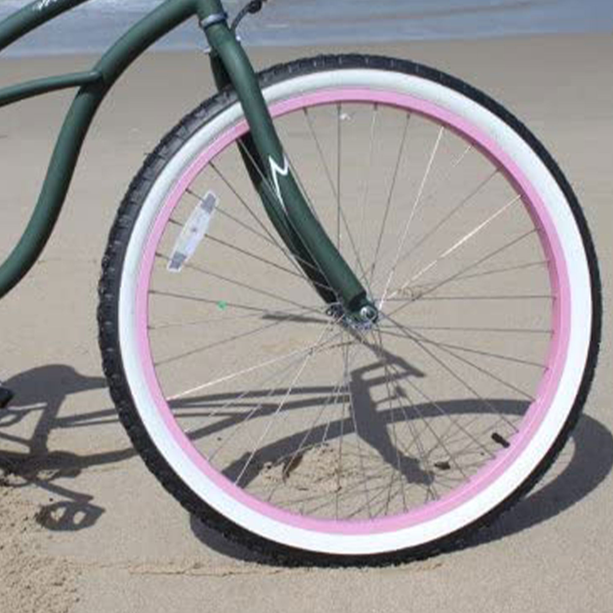 Firmstrong Urban Lady Single Speed 26" Beach Cruiser Womens Bicycle, Army Green