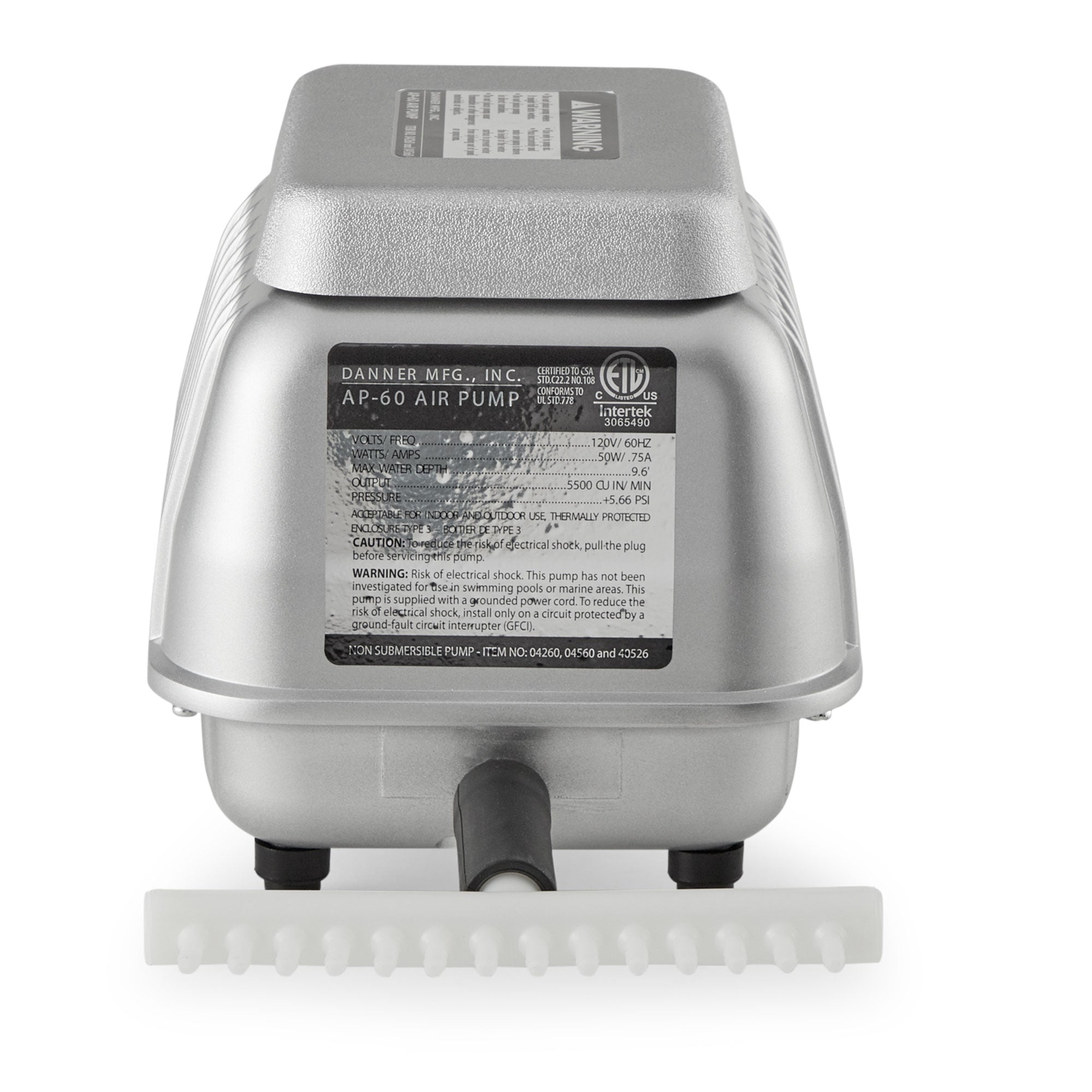 PONDMASTER Deep Water Pond Air Pump AP 60 Aeration & Diffuser (Refurbished)