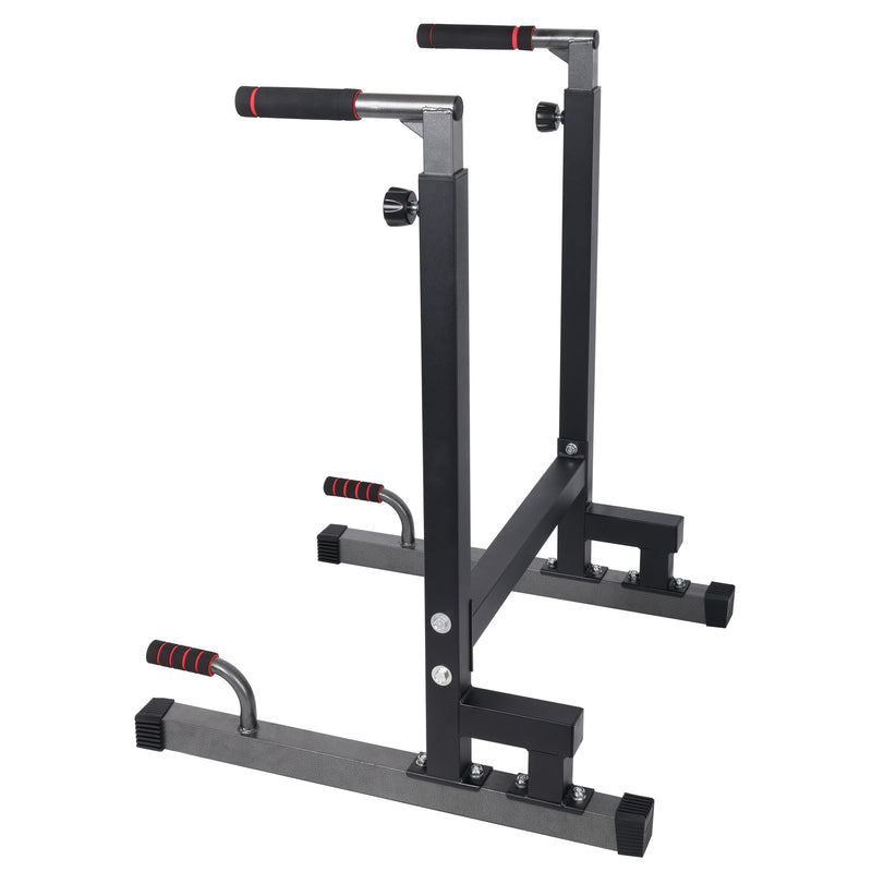 BalanceFrom Multi-Function Home Gym Exercise Dip Stand, 500lb Capacity, Black