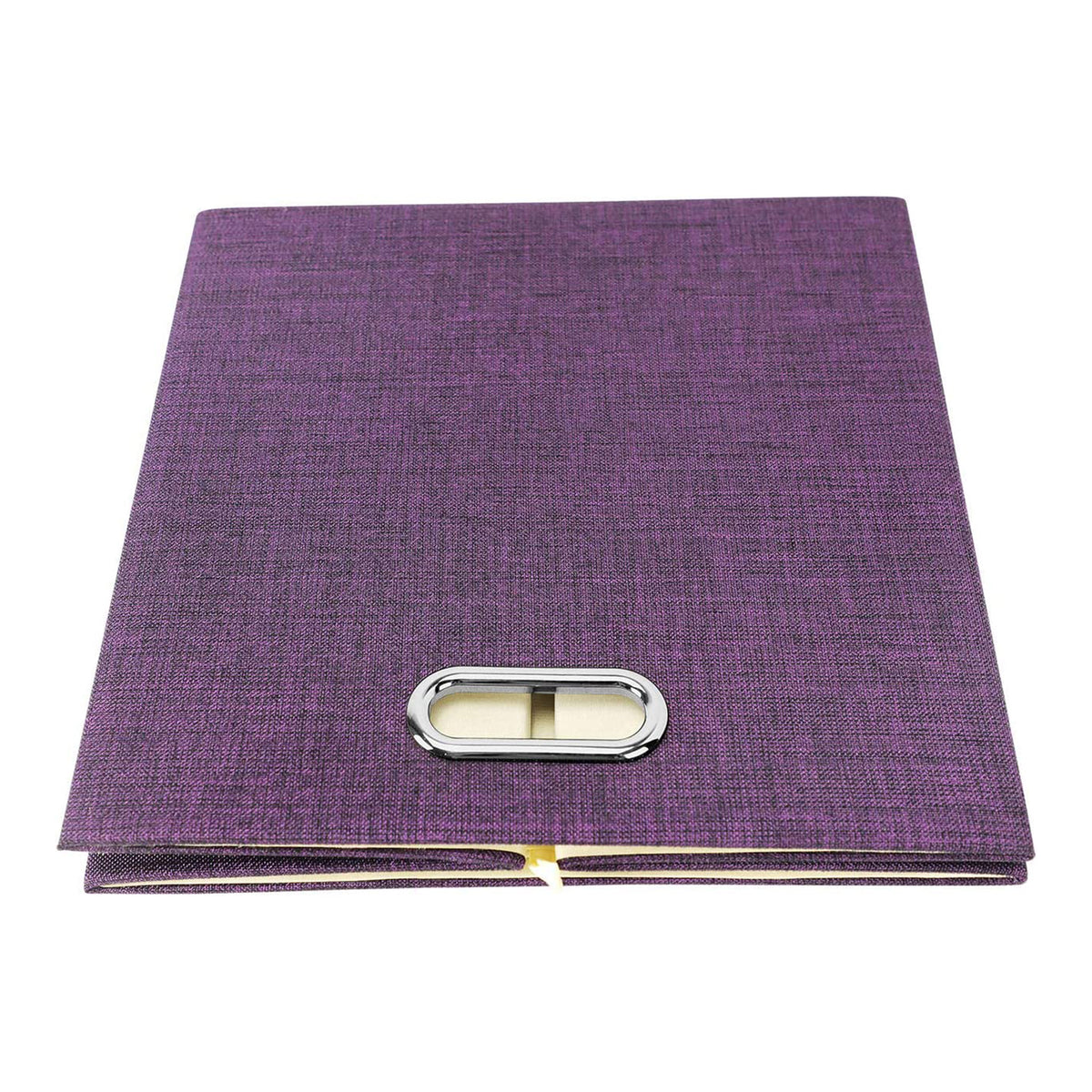 11 x 11 Inch Square Collapsible Storage Cube, Dark Purple (4 Pack) (Open Box)