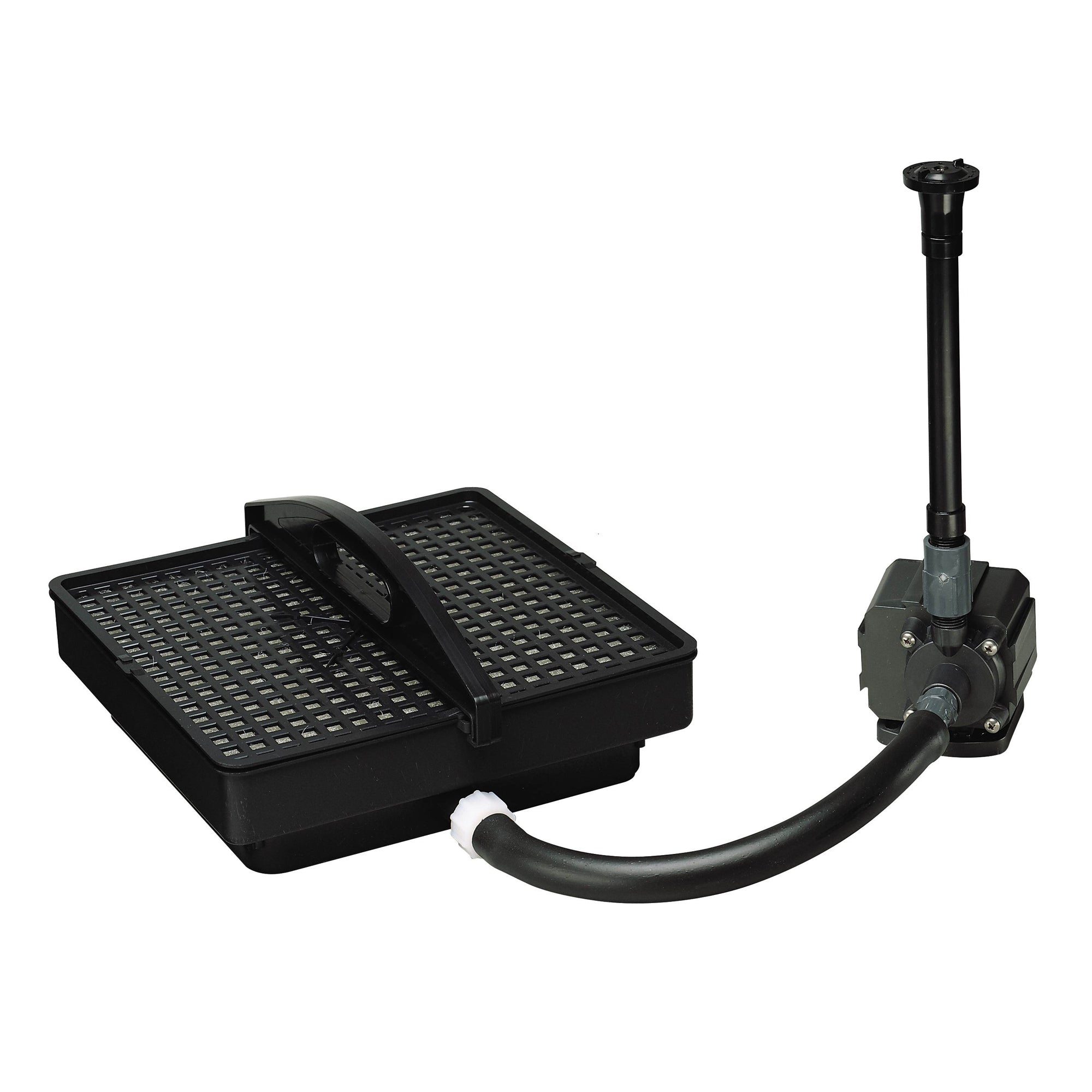 PONDMASTER 02212 Pond Fountain Pump Filter Kit 250 GPH + Fountain Head- Open Box