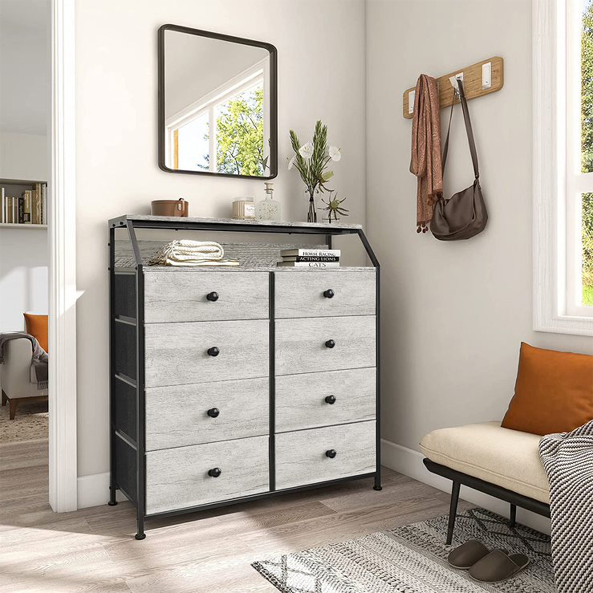 REAHOME 8 Drawer Wood Top Storage Organizer w/ 2 Additional Drawers (Used) - VMInnovations