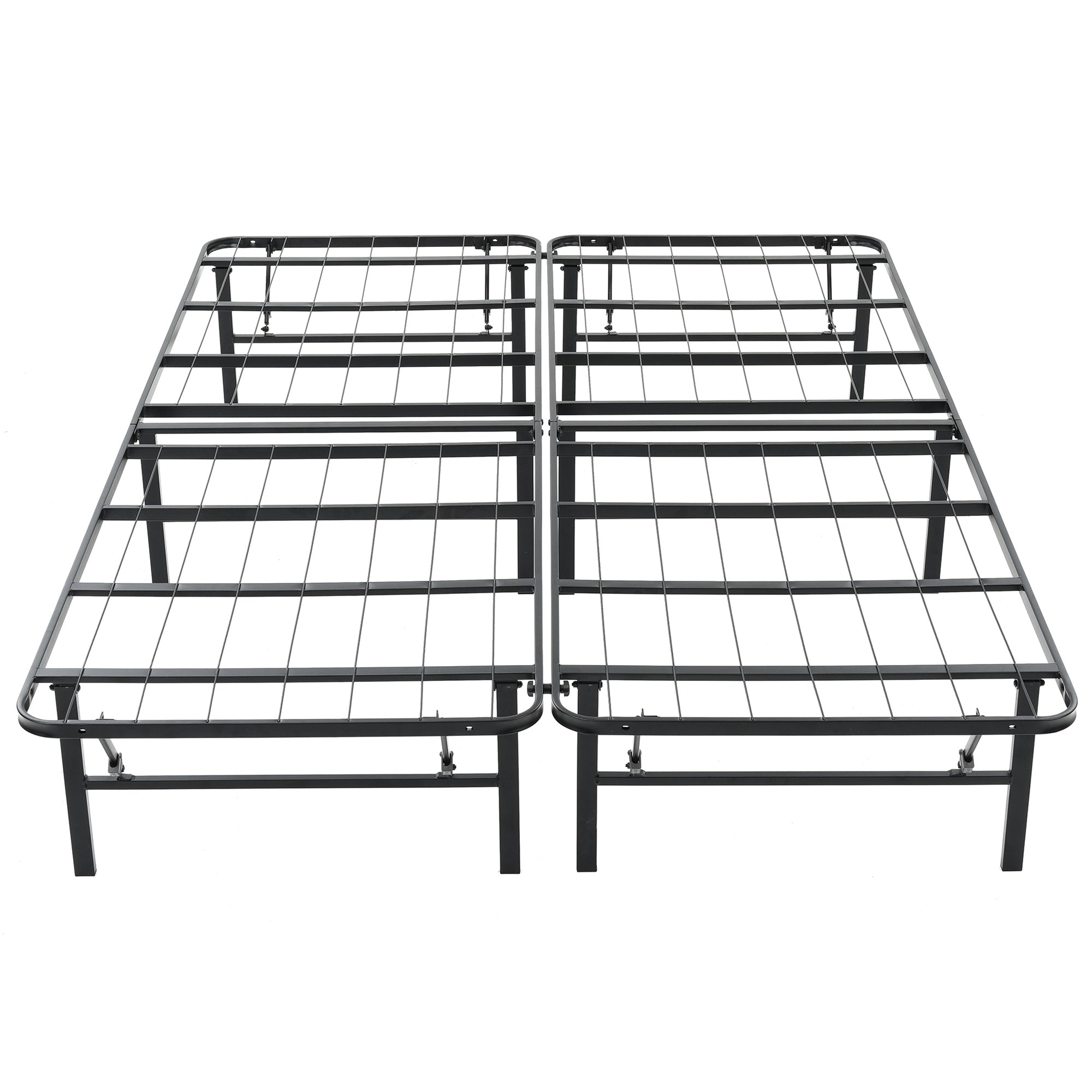 Hercules Folding Metal Bed Frame, 14" Platform Mattress Foundation, K(For Parts) - VMInnovations