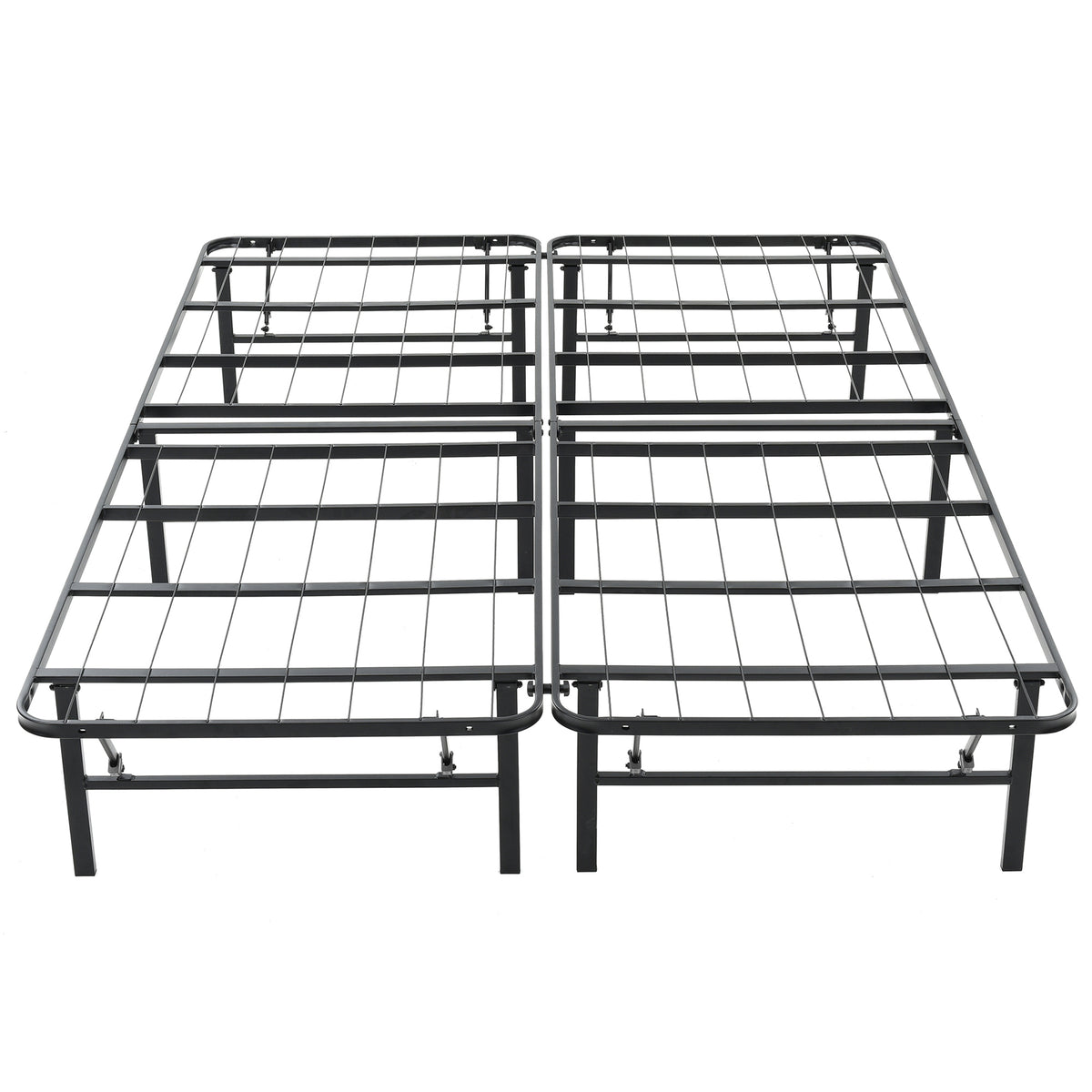 Hercules Metal Bed Frame, 14" Platform Mattress Foundation, King (Open Box) - VMInnovations