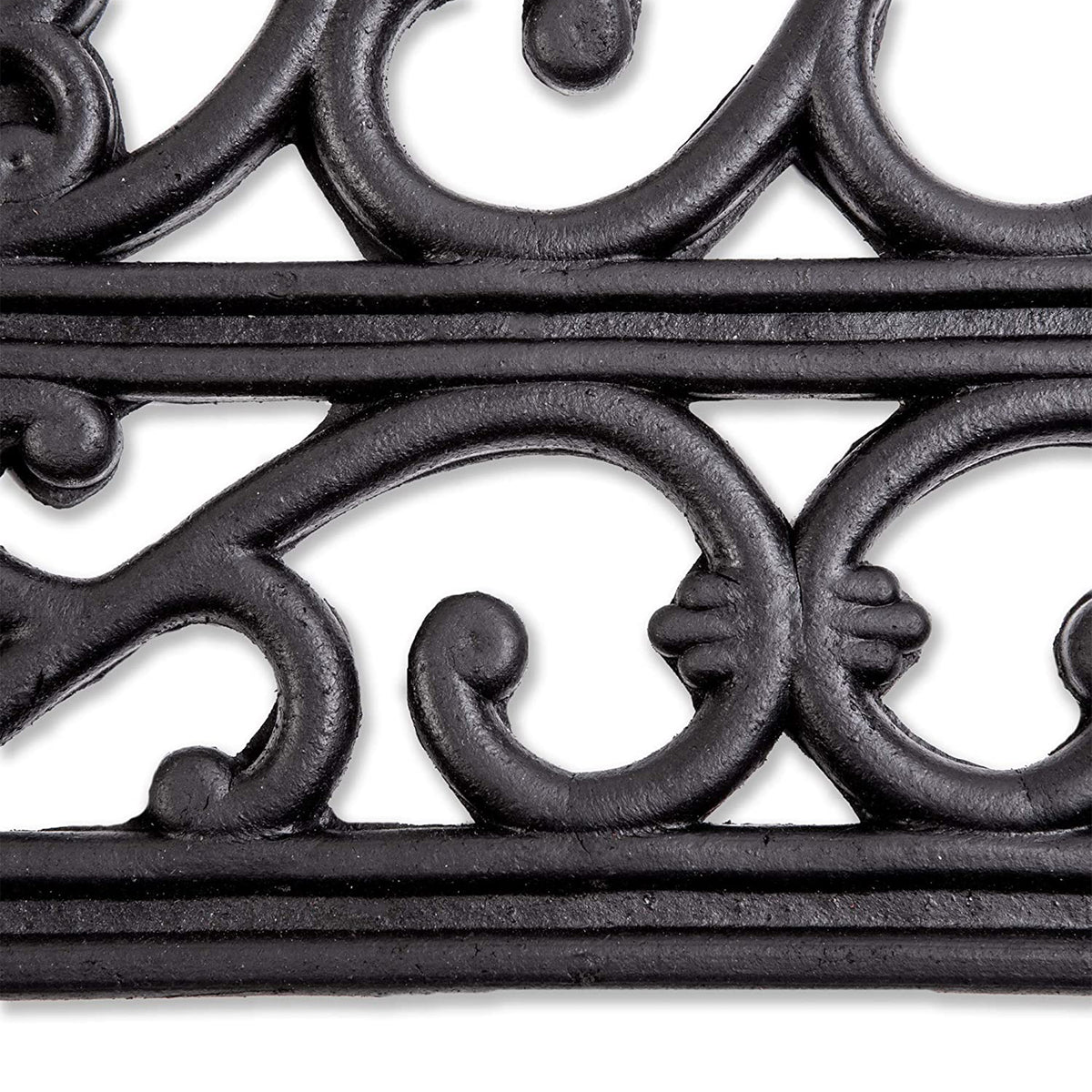 DII Design Imports 24 x 36 Inch All Weather Rubber Wrought Iron Style Door Mat