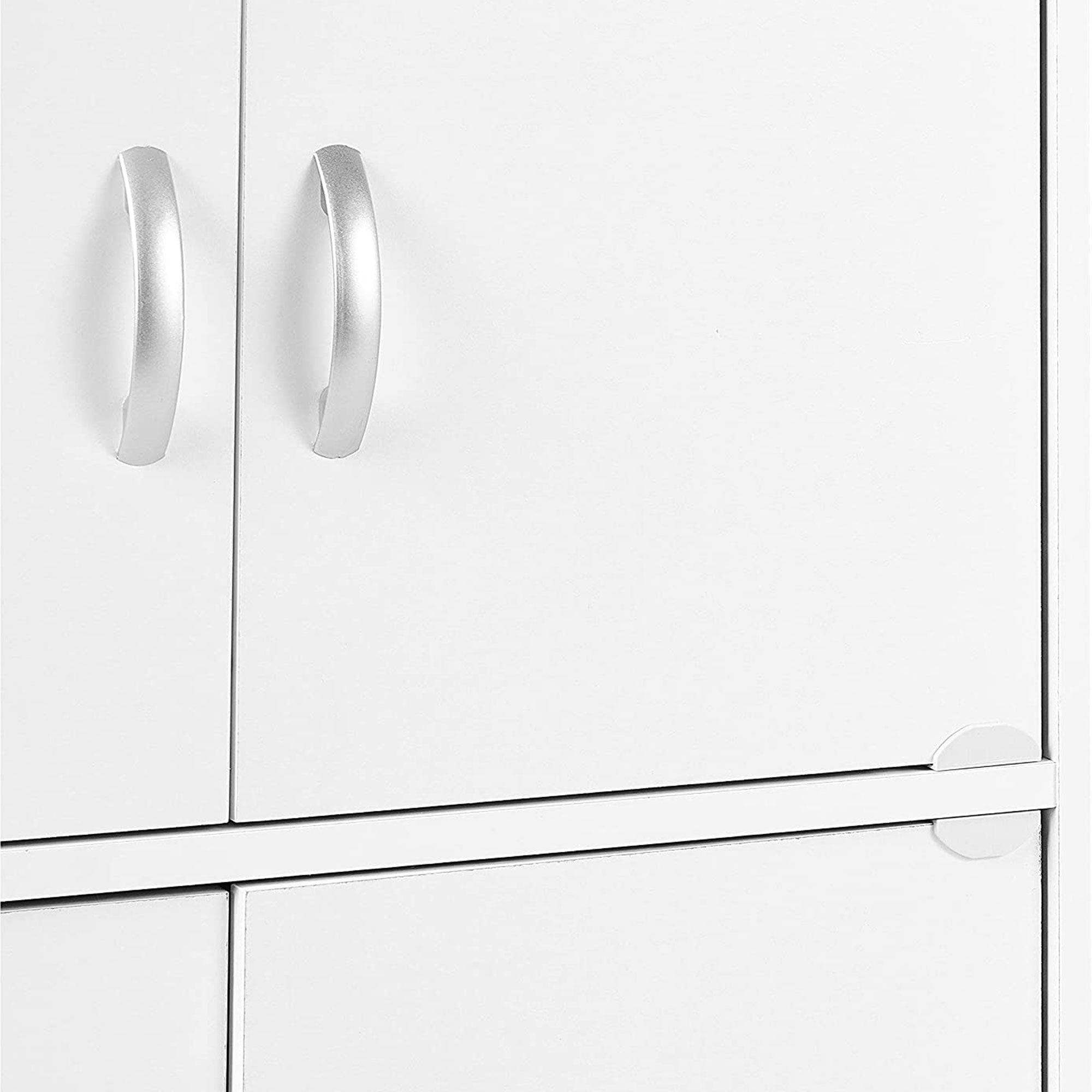 8 Door Enclosed Multipurpose Storage Cabinet for Home & Office, White(For Parts) - VMInnovations