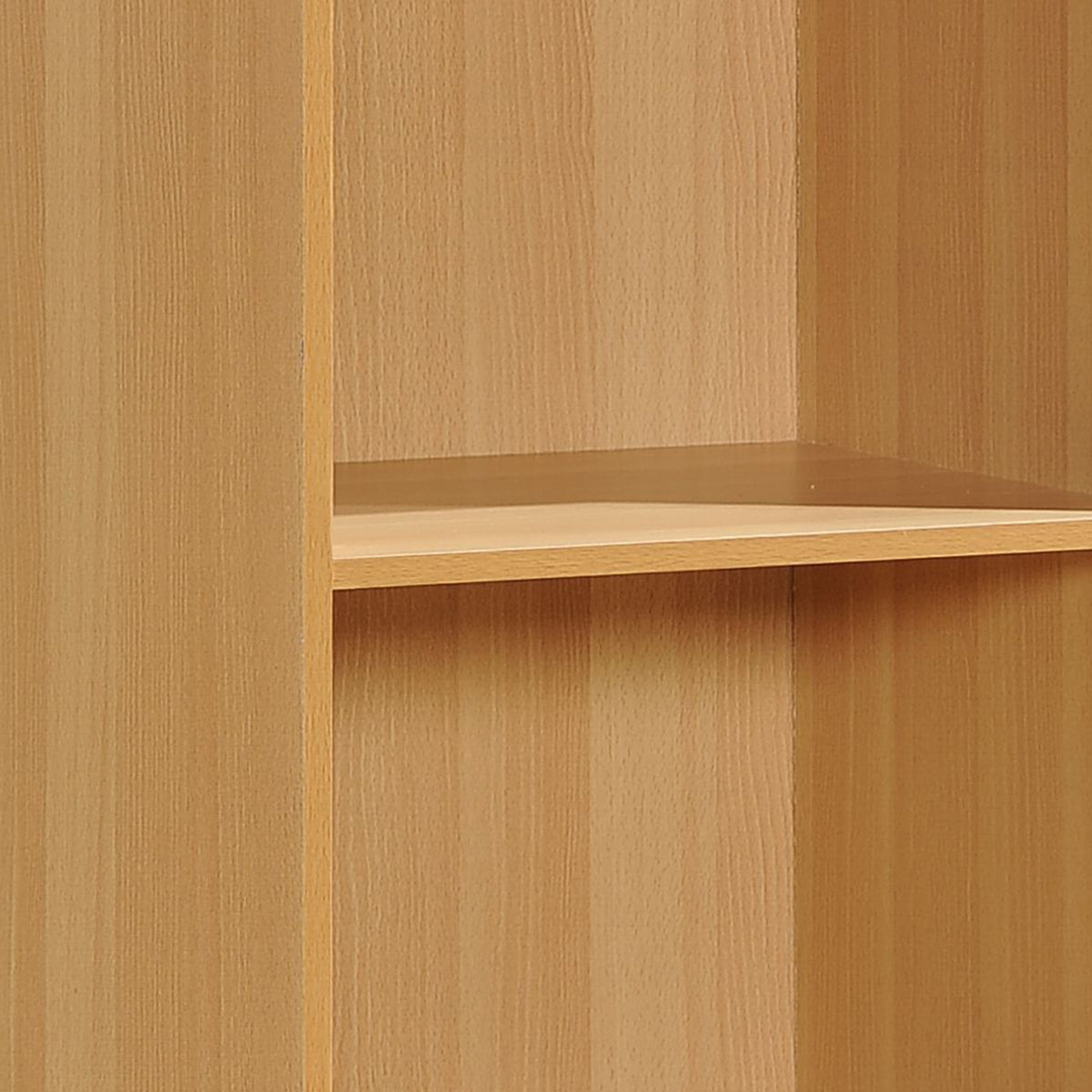 Hodedah 12 x 16 x 60 Inch 5 Shelf Bookcase and Office Organizer, Beech Finish