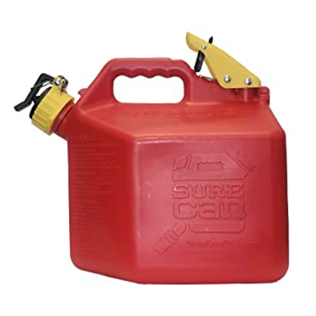 SureCan 2 Gallon Spill Free Type II Self Venting Gasoline Safety Can (4 Pack)