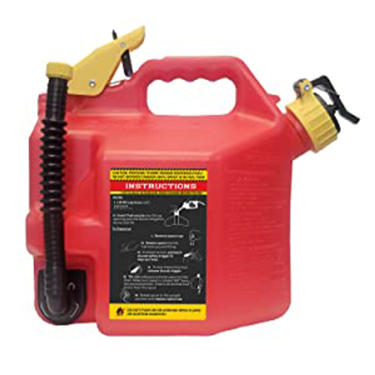 SureCan 2 Gallon Spill Free Type II Self Venting Gasoline Safety Can (4 Pack)
