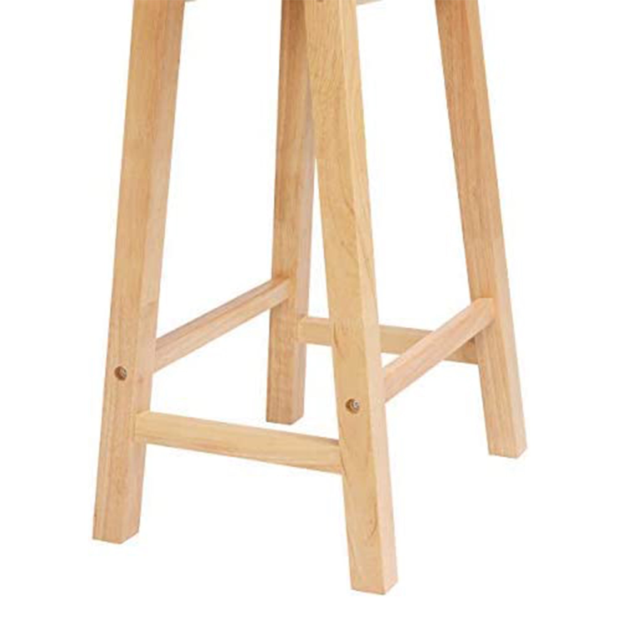 PJ Wood Classic Saddle-Seat 24" Kitchen, Table, & Bar Stool, Natural (For Parts) - VMInnovations