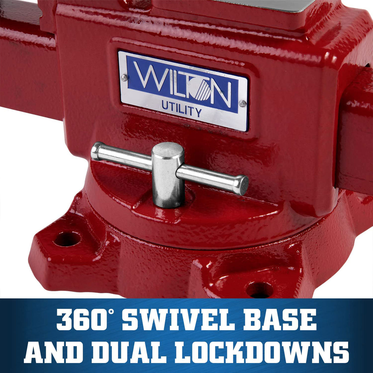 Wilton Tools 28844 Heavy Duty Cast Iron 5.5 In Bench Vise w/ 5 In Jaw Opening