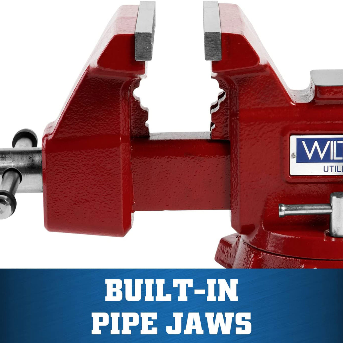 Wilton Tools 28844 Heavy Duty Cast Iron 5.5 In Bench Vise w/ 5 In Jaw Opening