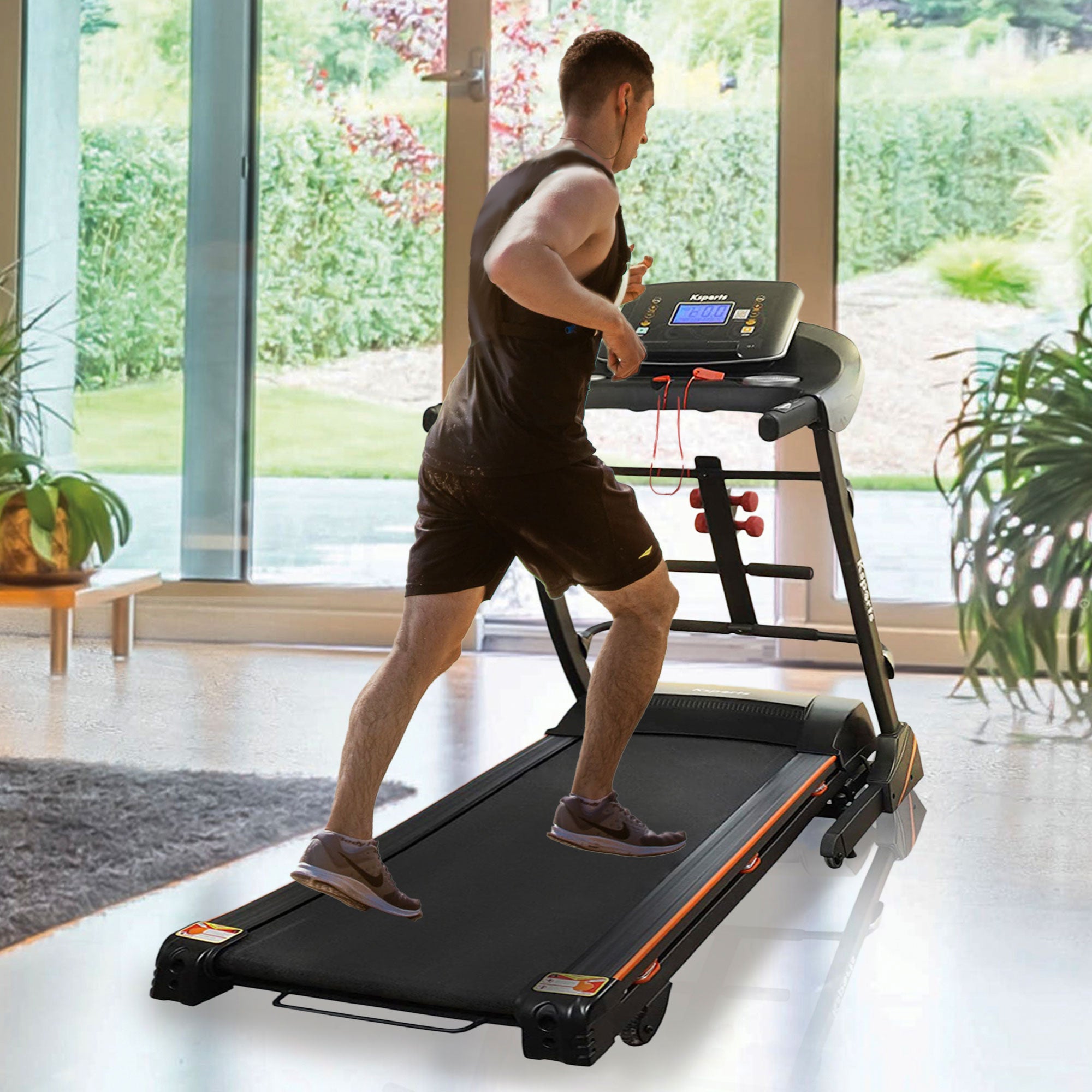 Ksports 16.5 In Wide Home Treadmill w/ Bluetooth & Fitness Tracking App (Used) - VMInnovations