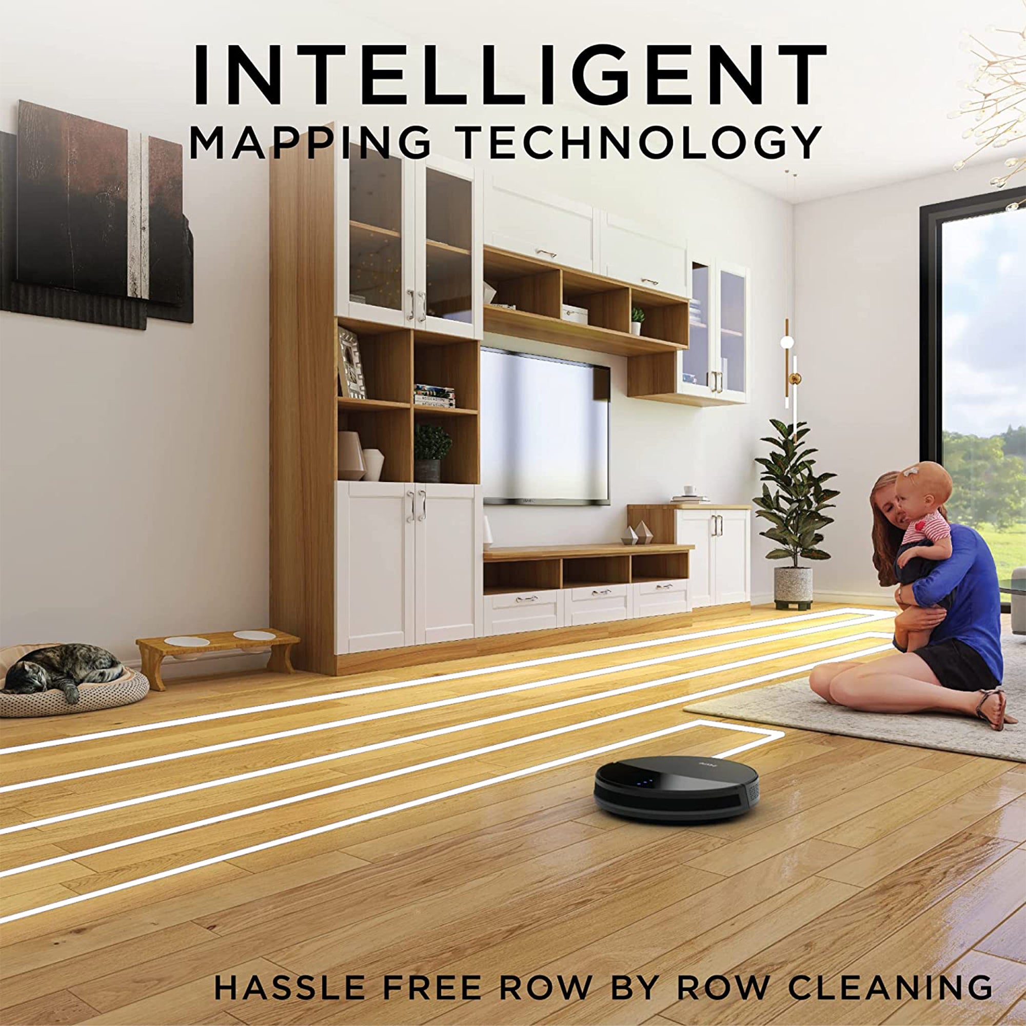 iHome AutoVac Eclipse Self Charging Robot Vacuums for Multi Level Homes (2 Pack) - VMInnovations