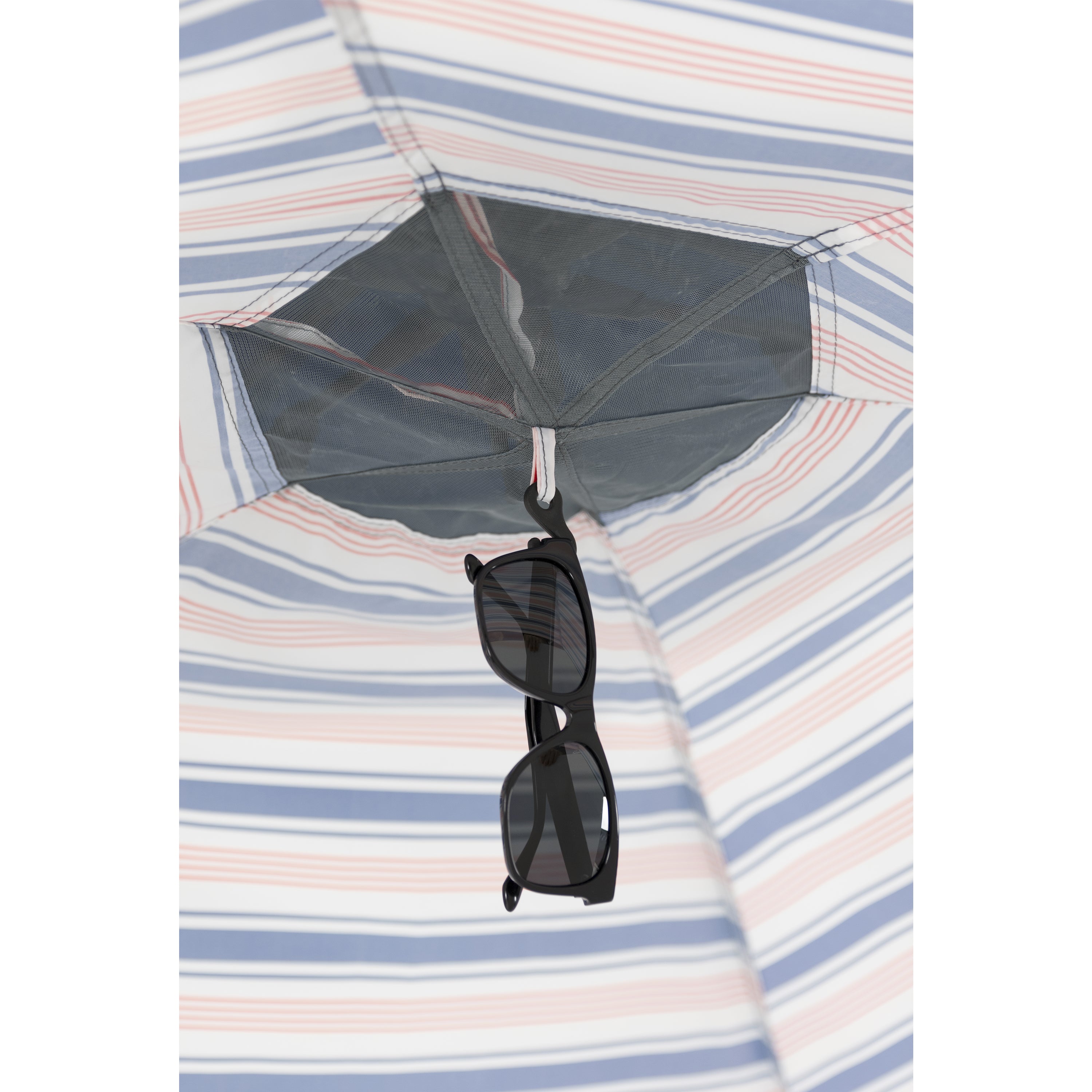 SlumberTrek Adventure 2 Portable Pop Up Outdoor Beach Sun Shelter Tent, Blue/Red