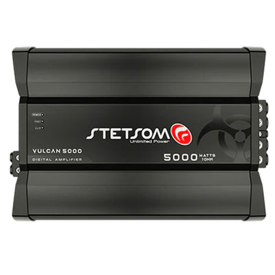 Stetsom Vulcan 5,000 Class D 1 Ohm Mono 1 Channel Digital Car Amplifier, Black