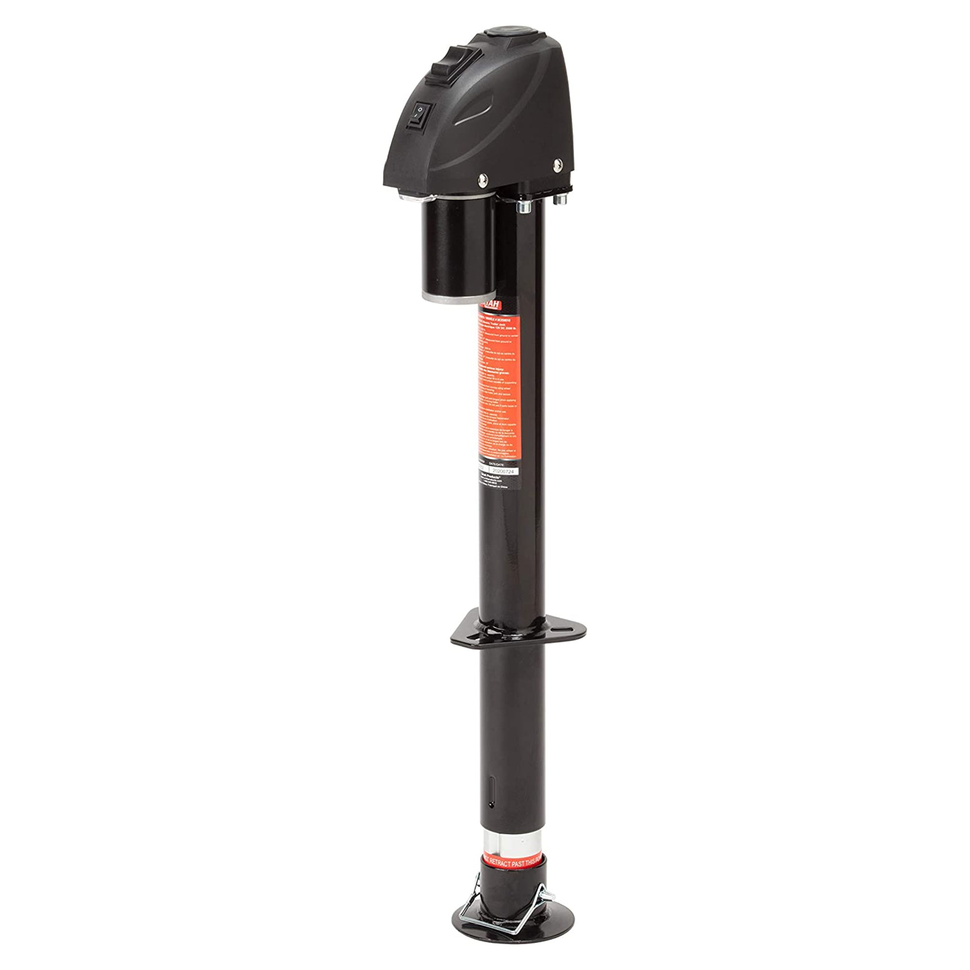 Uriah Products 12V DC Electric Trailer Jack w/ LED Light & 2500 Lb Lift Capacity - VMInnovations