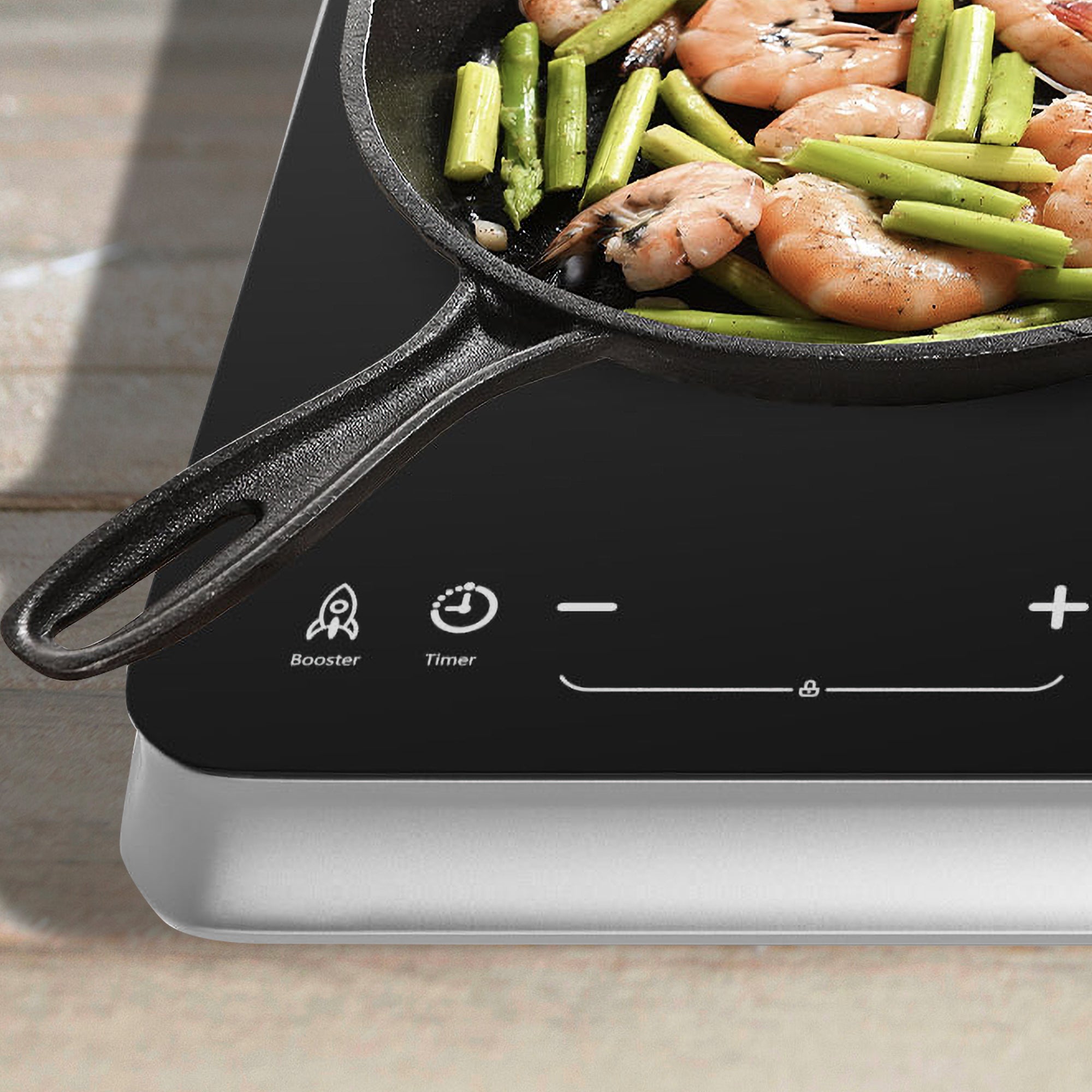 COOKTRON 1800W Portable Quick-Heat Double Burner Electric Cooktop(For Parts) - VMInnovations