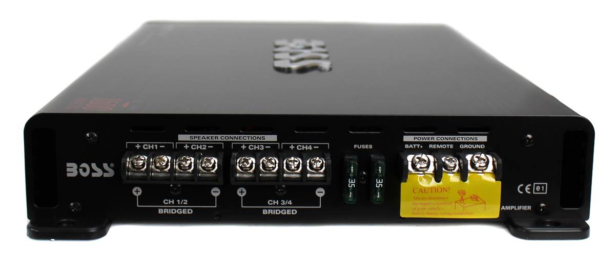 NEW BOSS R4004 1600W 4-Channel RIOT Car Audio Power Amplifier Amp + Sub Remote