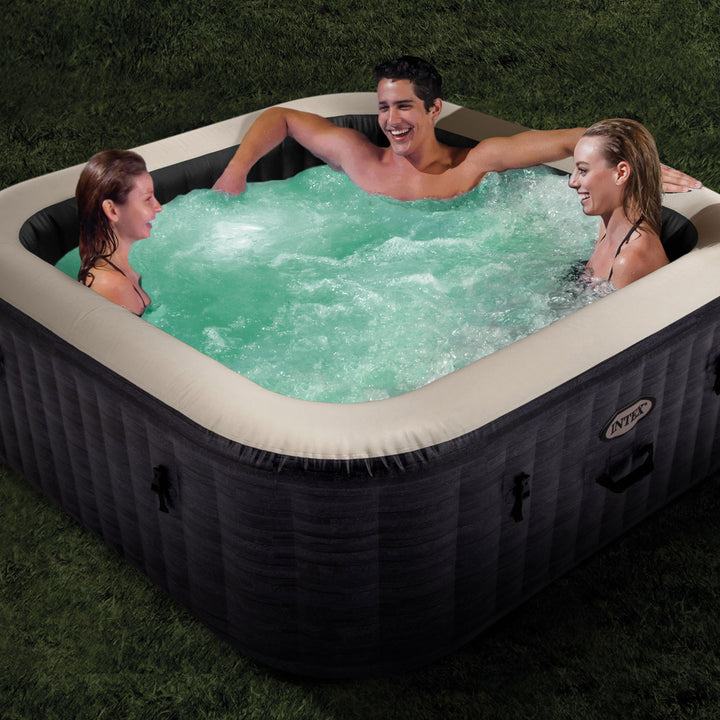 Intex PureSpa Plus Inflatable Square Hot Tub Spa with Maintenance Accessory Kit - VMInnovations