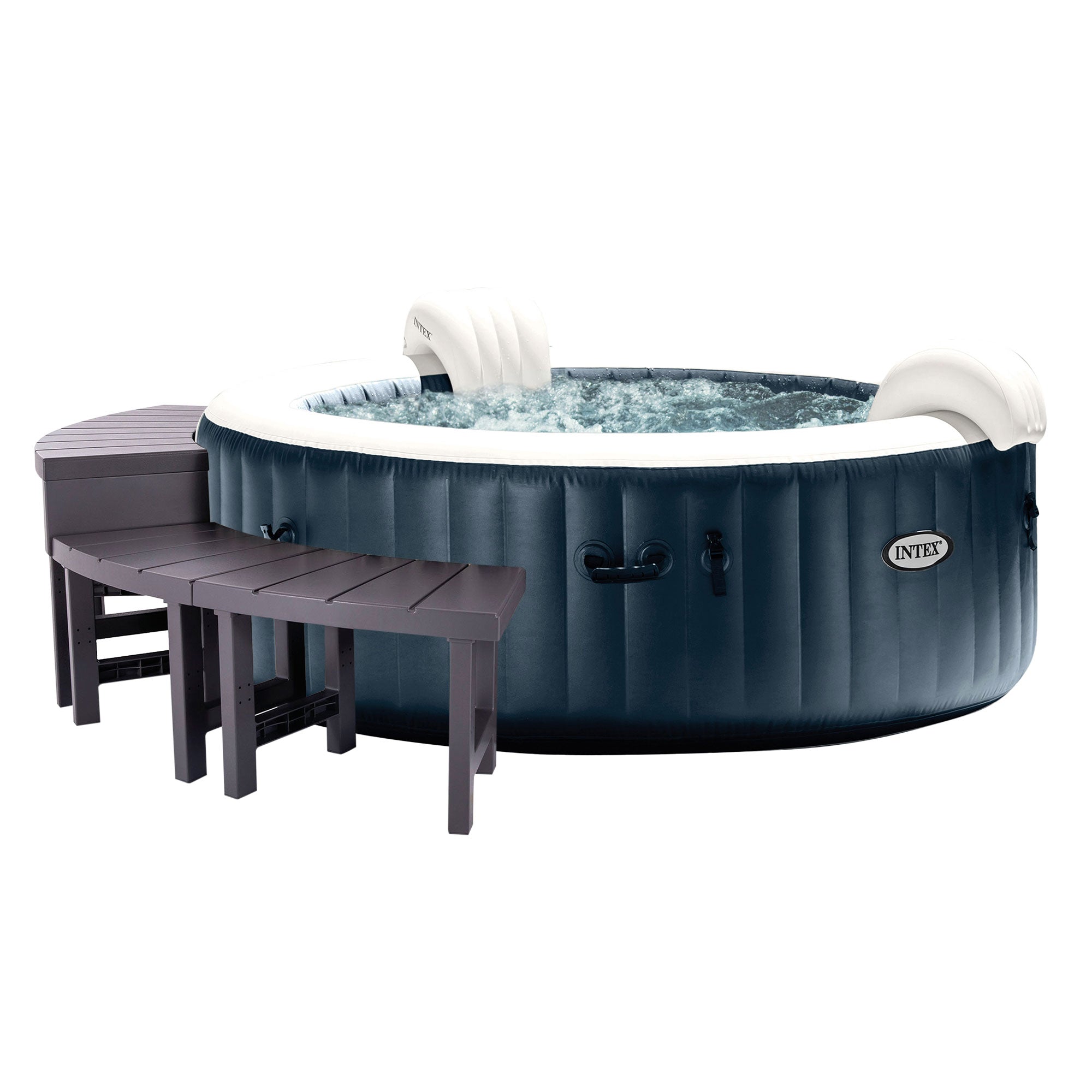 Intex PureSpa Plus Portable Inflatable Hot Tub, 85 x 24", with 4 Spa Benches