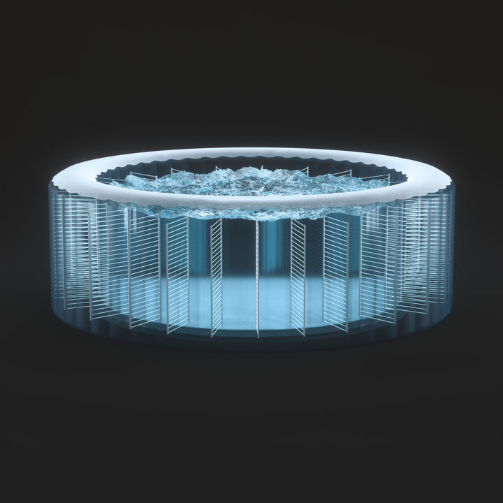 Intex PureSpa Plus Greystone Inflatable Hot Tub, 94 x 28", w/ Cup Holder 4-Pack - VMInnovations