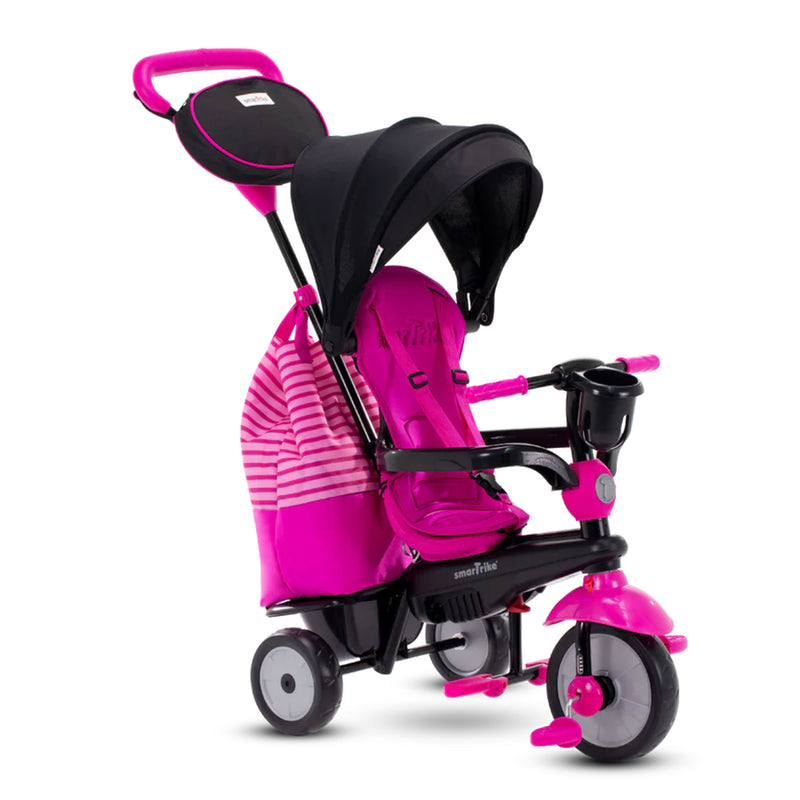 smarTrike Swing 4 in 1 Baby Toddler Stroller Tricycle for 15-36 Months, Pink