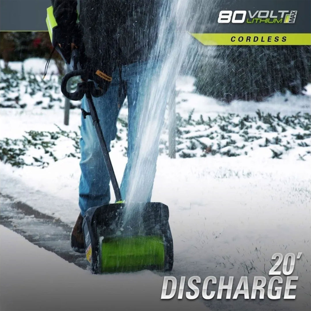 Greenworks G-MAX 80-Volt 12-Inch Snow Shovel with 2.0 AH Battery and Charger - VMInnovations