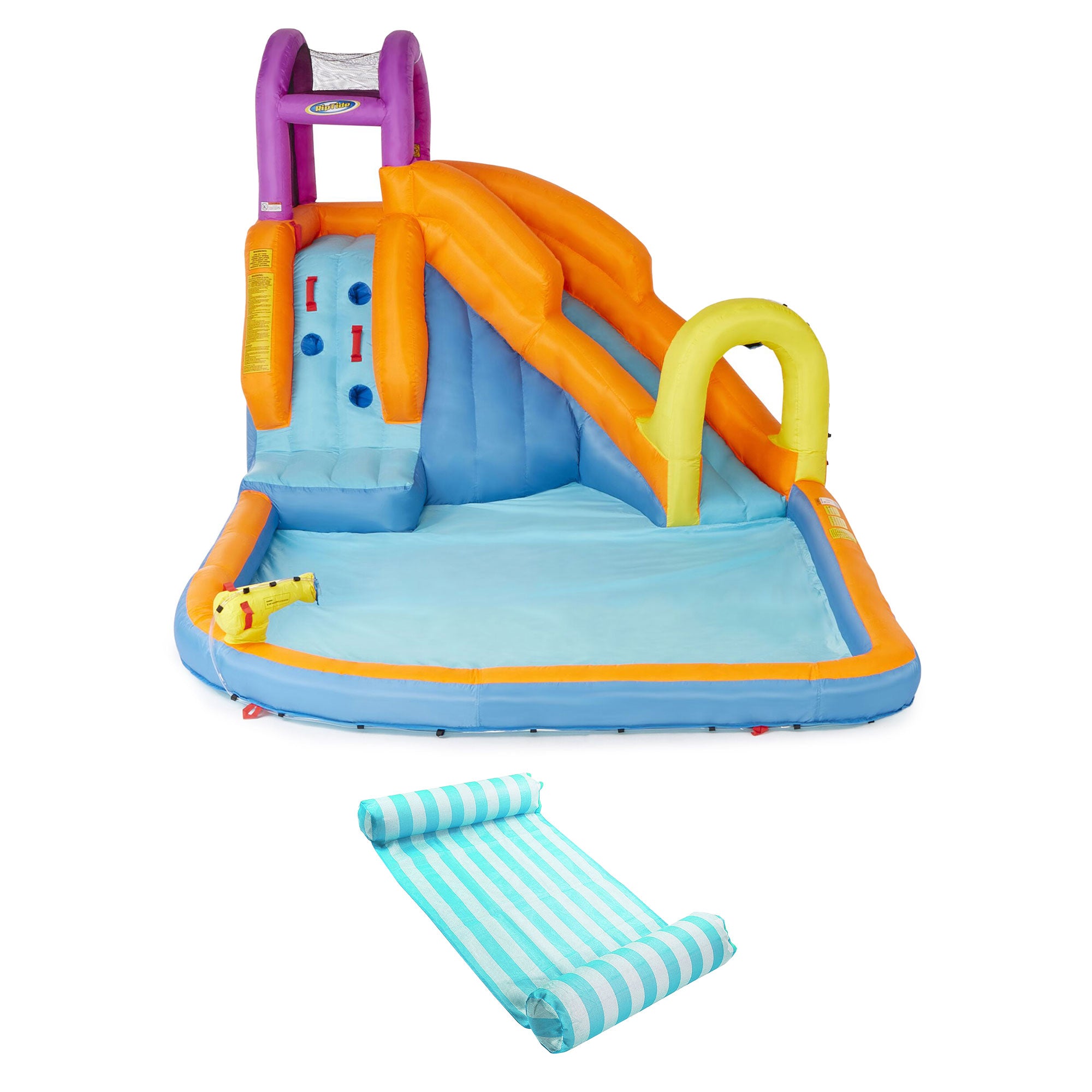 Magic Time International Mega Tornado Water Park and COMFY FLOATS Hammock Float
