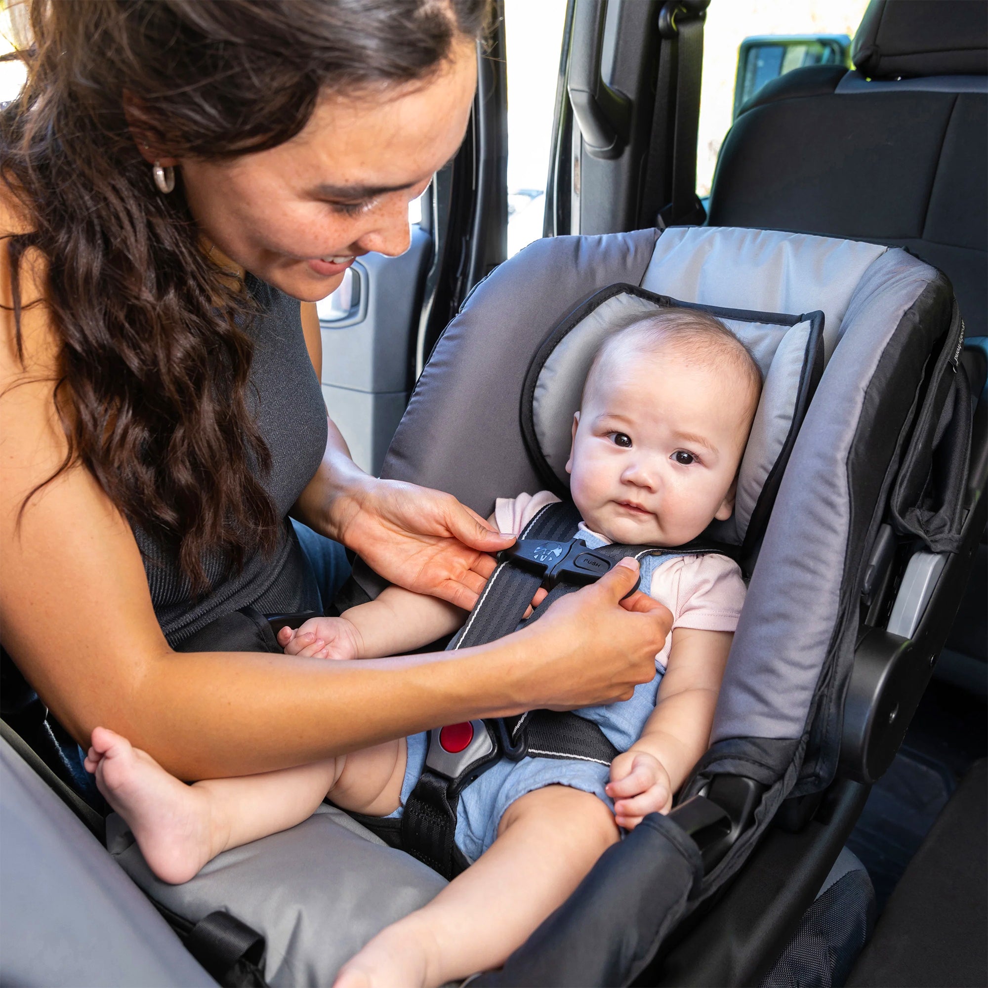 Baby Trend EZ-Lift Plus Lightweight Infant Car Seat, Cozy Cover & Base, Stormy - VMInnovations