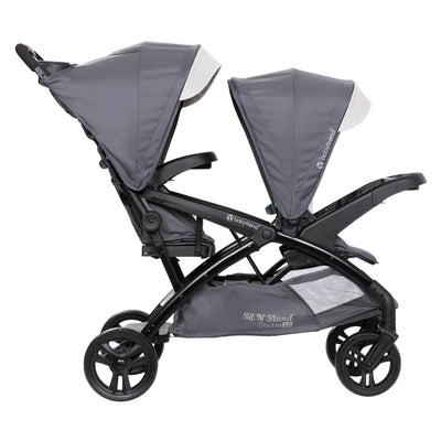 Baby Trend Sit N' Stand Double Stroller 2.0 DLX with 5 Point Harness, Magnolia