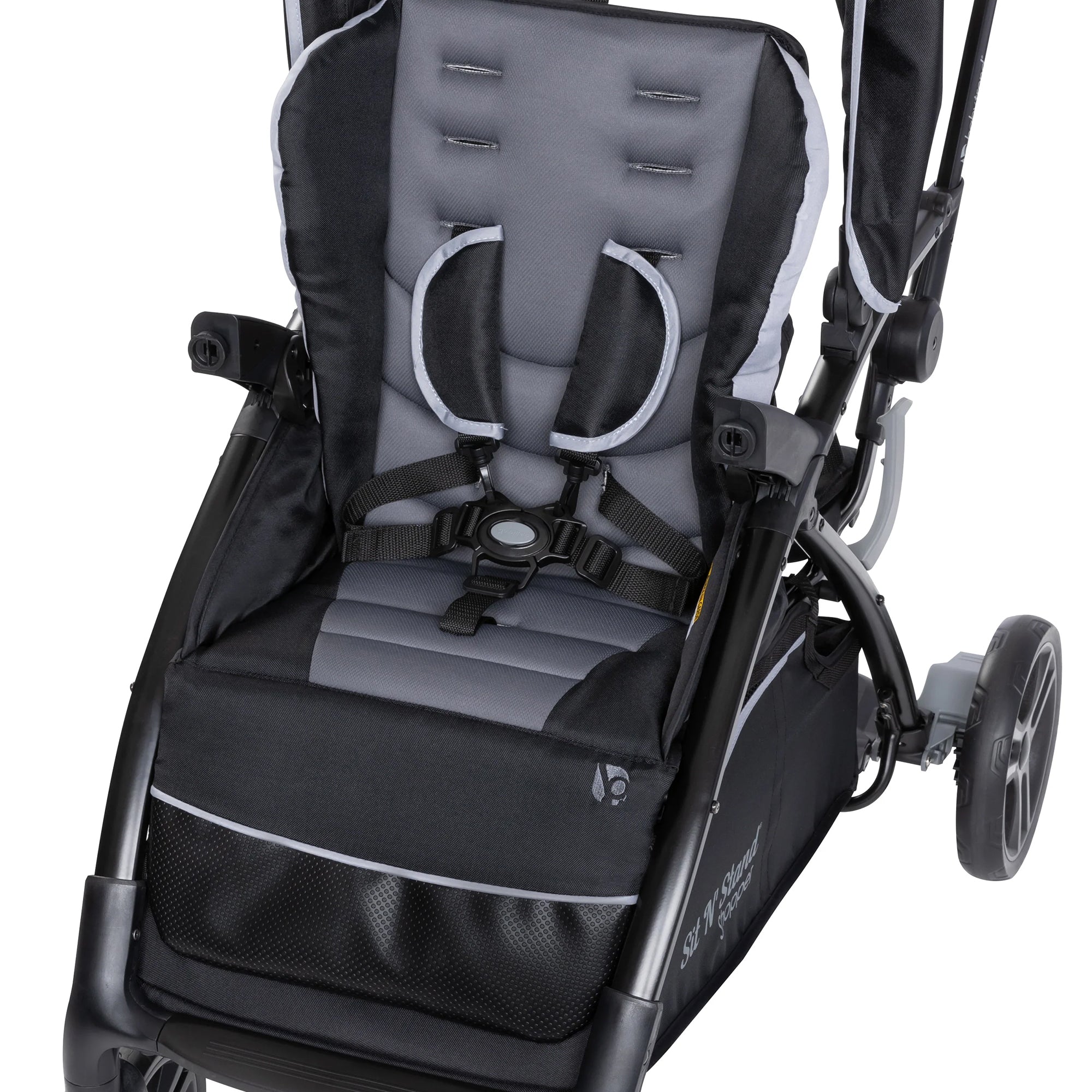 Sit N' Stand 5 in 1 Shopper Stroller with Canopy and Basket, Stormy (Used) - VMInnovations