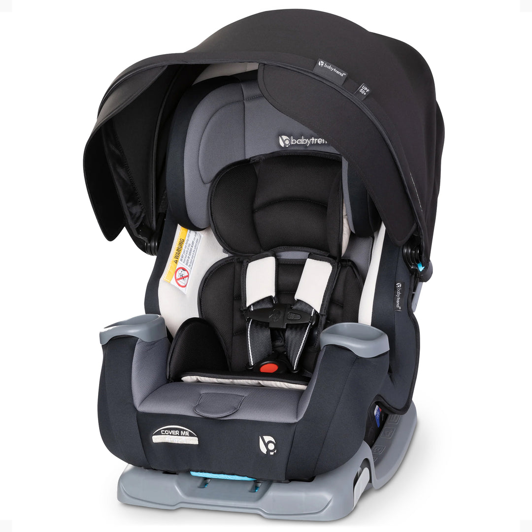 Baby Trend Cover Me 4 in 1 Convertible Car Seat with Adjustable Canopy, Black - VMInnovations