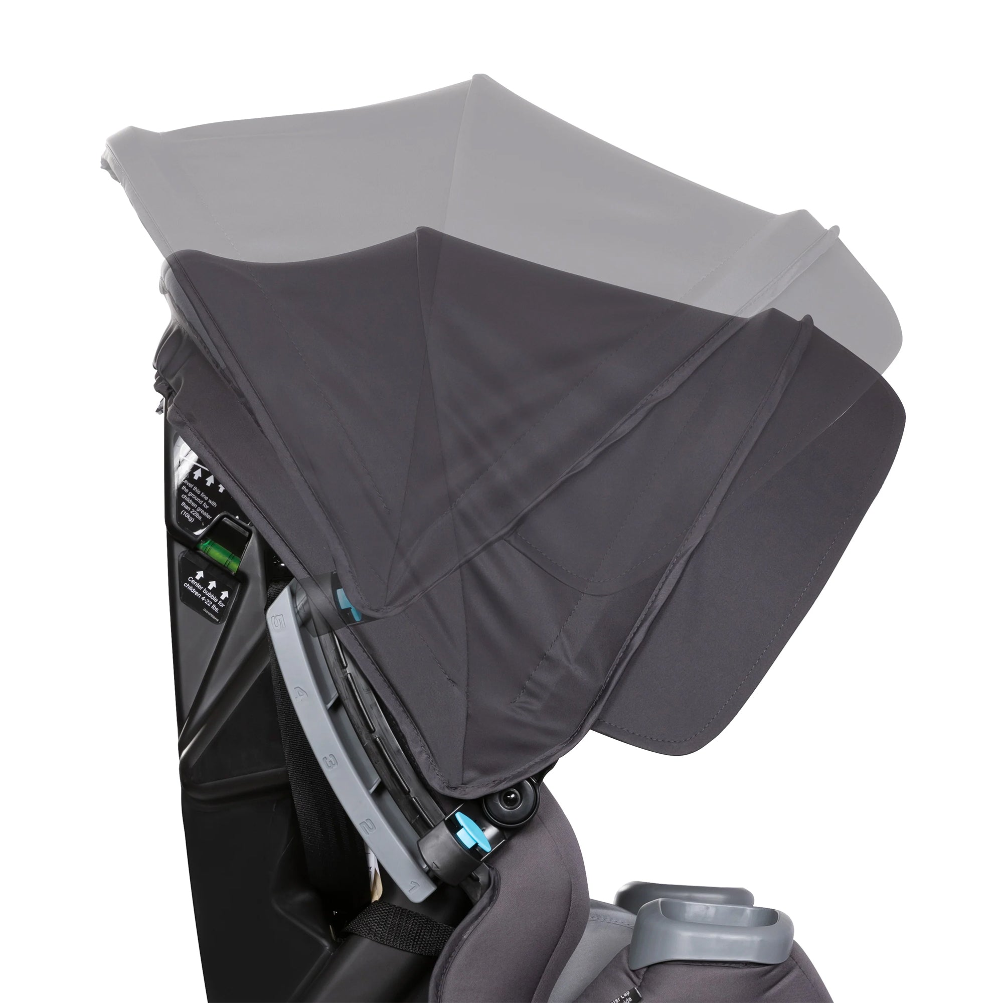 Baby Trend Cover Me 4 in 1 Convertible Car Seat with Adjustable Canopy, Stormy - VMInnovations