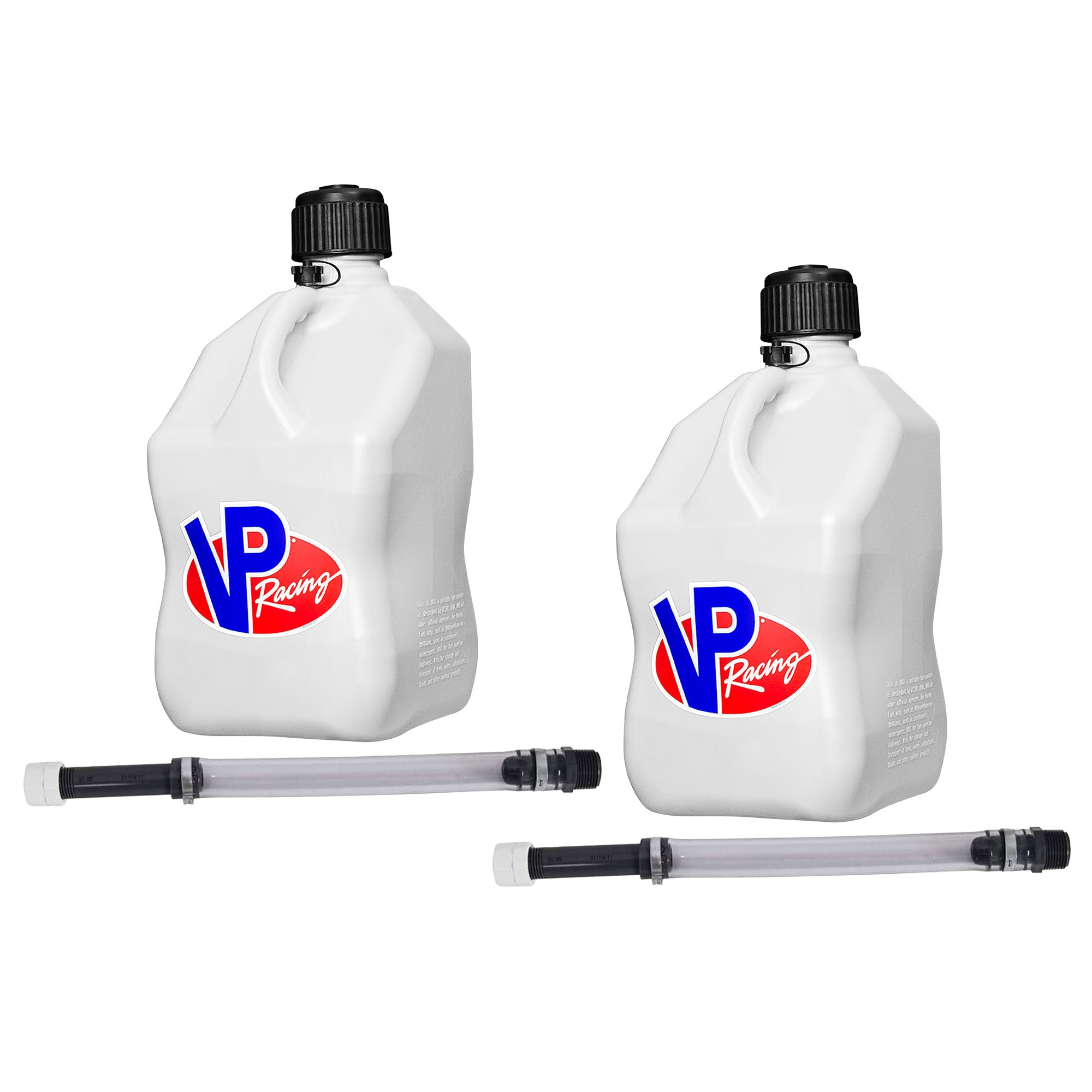 VP Racing 5.5 Gal Motorsport Racing Liquid Container Utility Jug, White (2 Pack) - VMInnovations