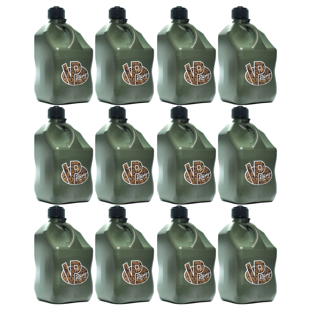 VP Racing 5.5 Gal Liquid Utility Container Jug, Camo (12 Pack)