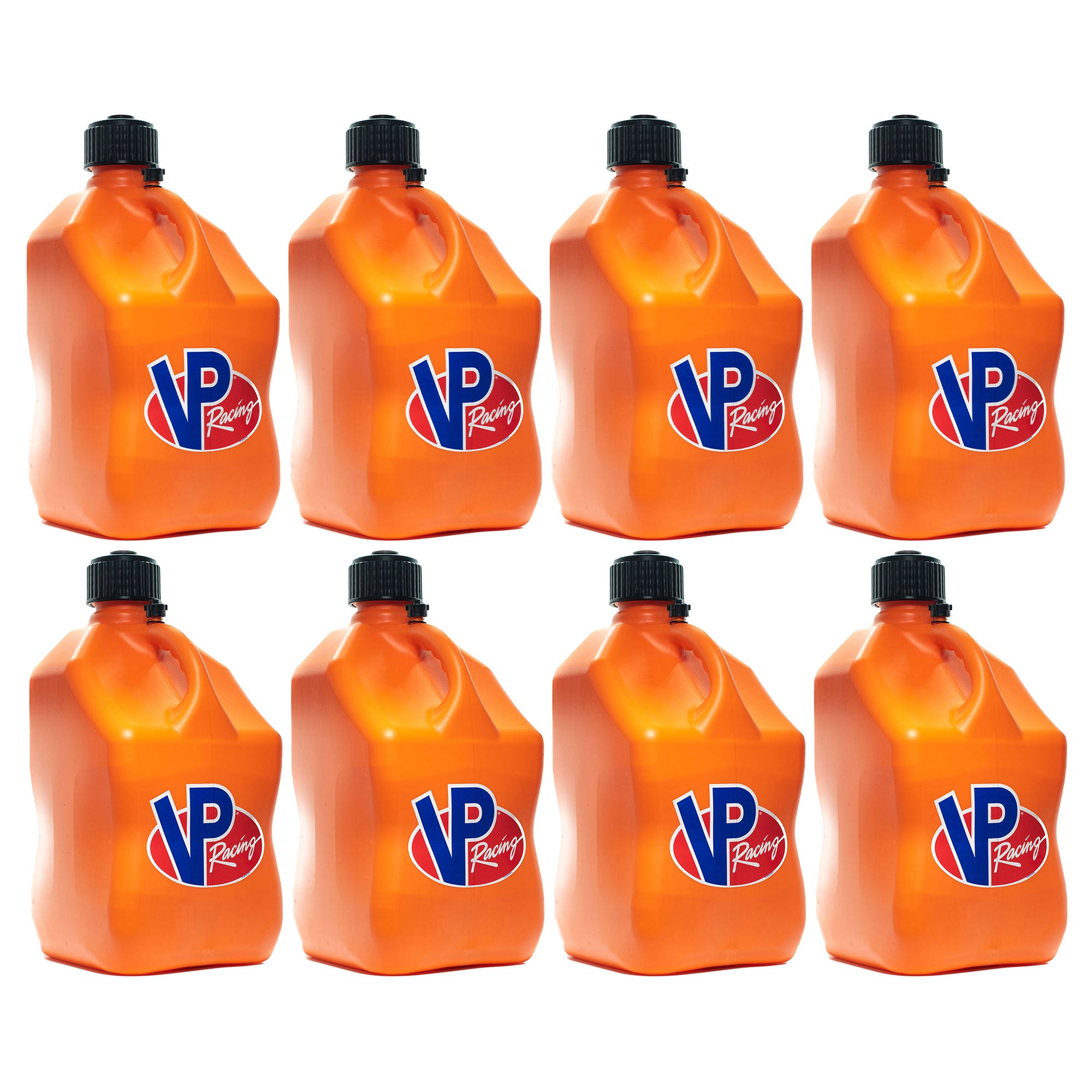 VP Racing 5.5 Gallon Motorsport Racing Utility Liquid Container, Orange (8 Pack)