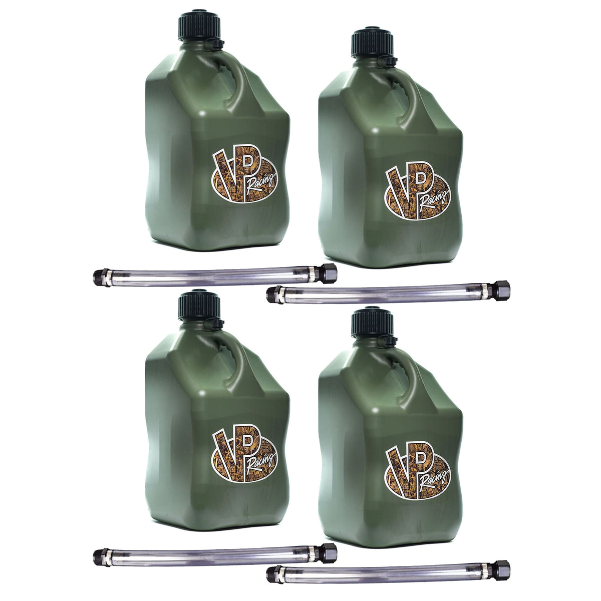 VP Racing 5.5 Gal Container Utility Jug w/ Handle, Camo (4 Pk)