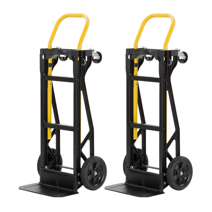 Harper Trucks PJDY2223AKD 400 Lb Capacity Convertible Dolly, Black (2 Pack) - VMInnovations