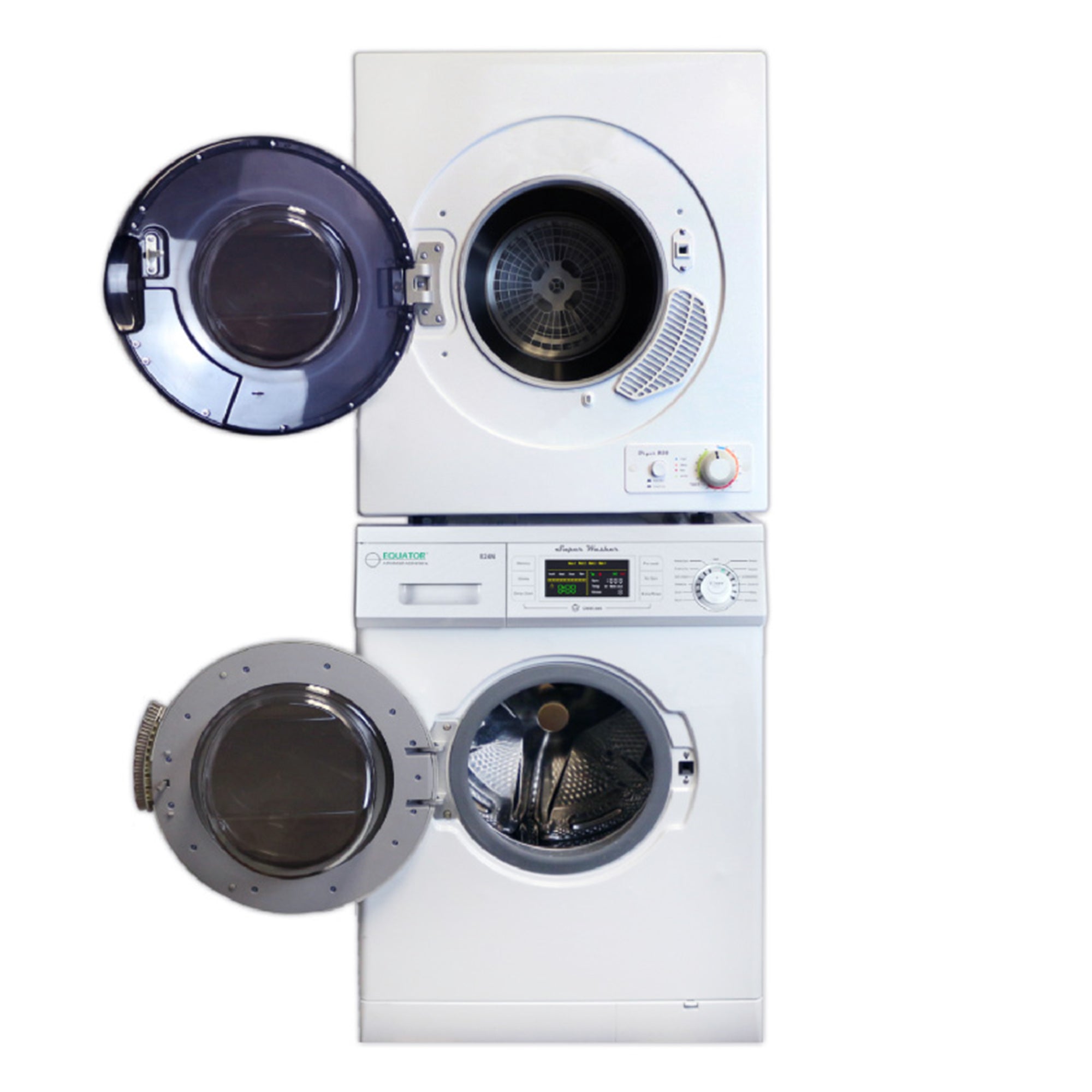 Advanced Supplies 110V Compact Front Load Laundry Auto Dryer, White (Open Box)
