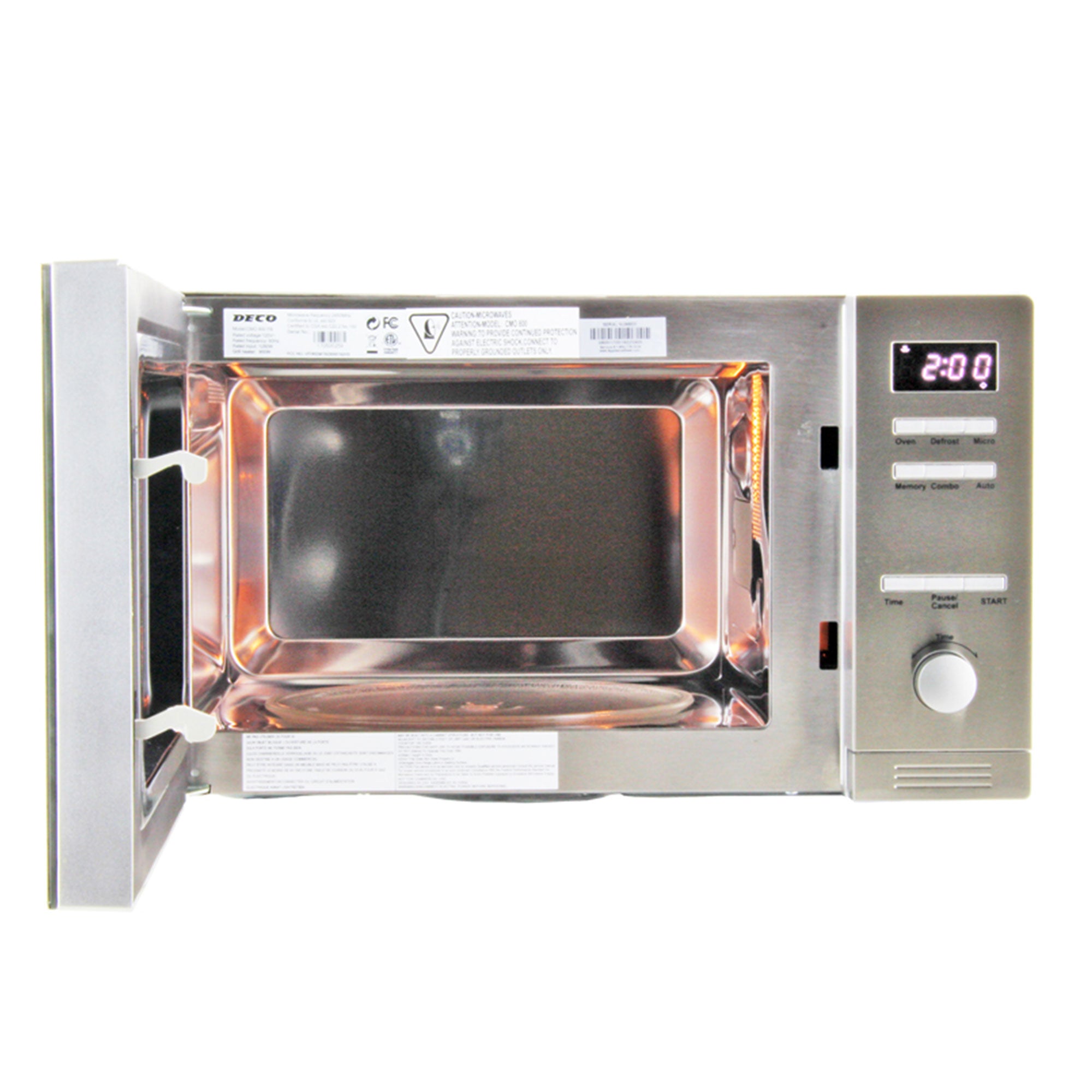 Equator 0.8 Cubic Ft Countertop Microwave and Oven Combo, Stainless Steel (Used) - VMInnovations